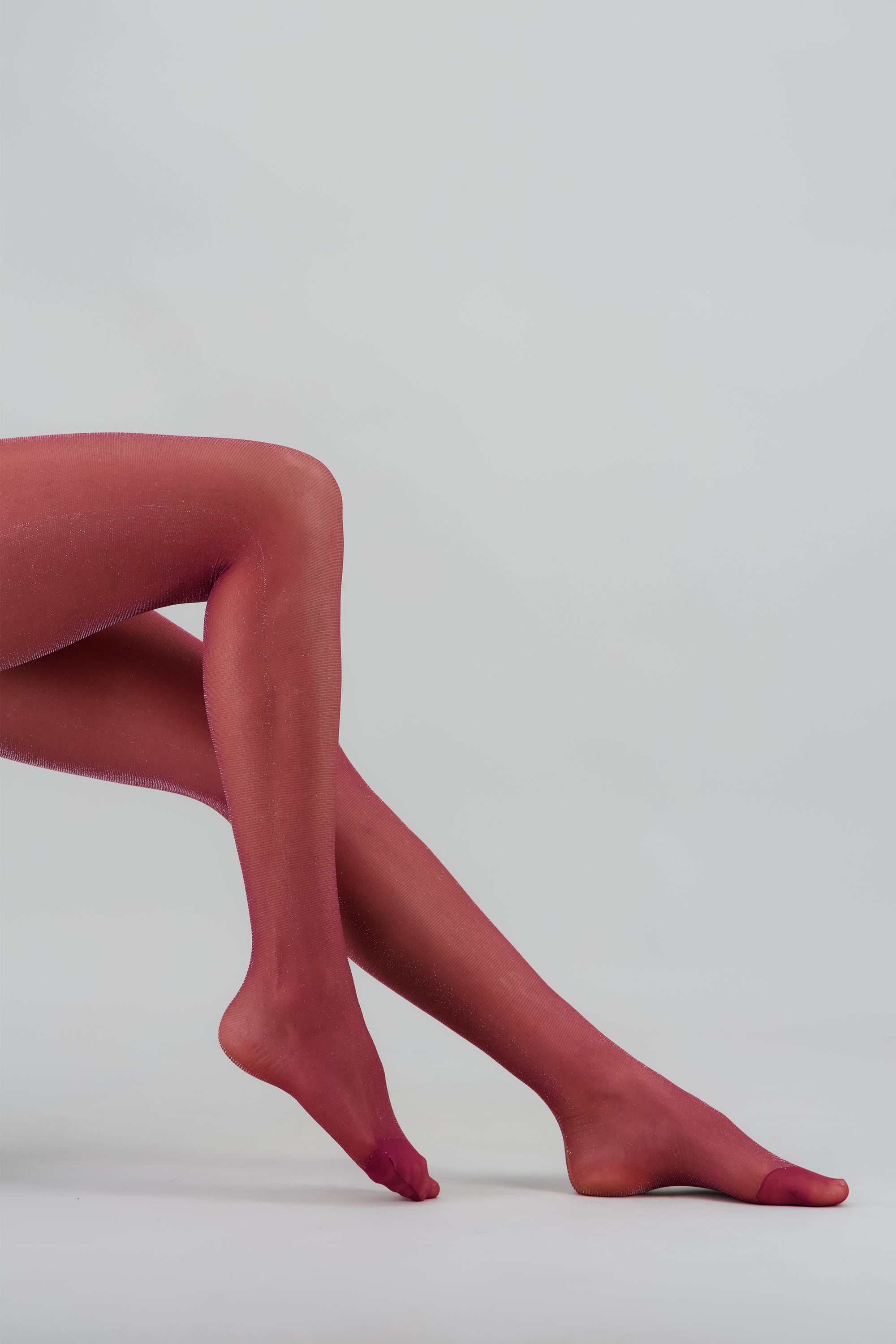 Medias lurex color VINO