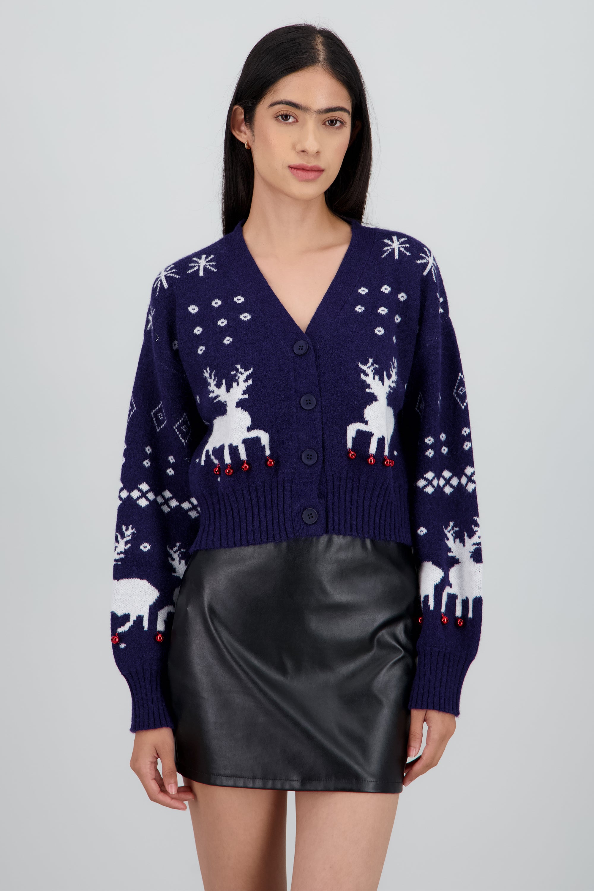 Sueter navidad mini casacabeles MARINO COMBO