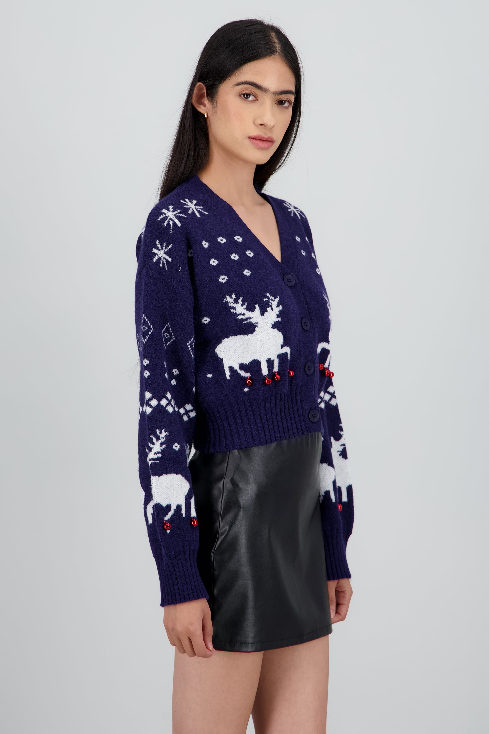 Sueter navidad mini casacabeles MARINO COMBO