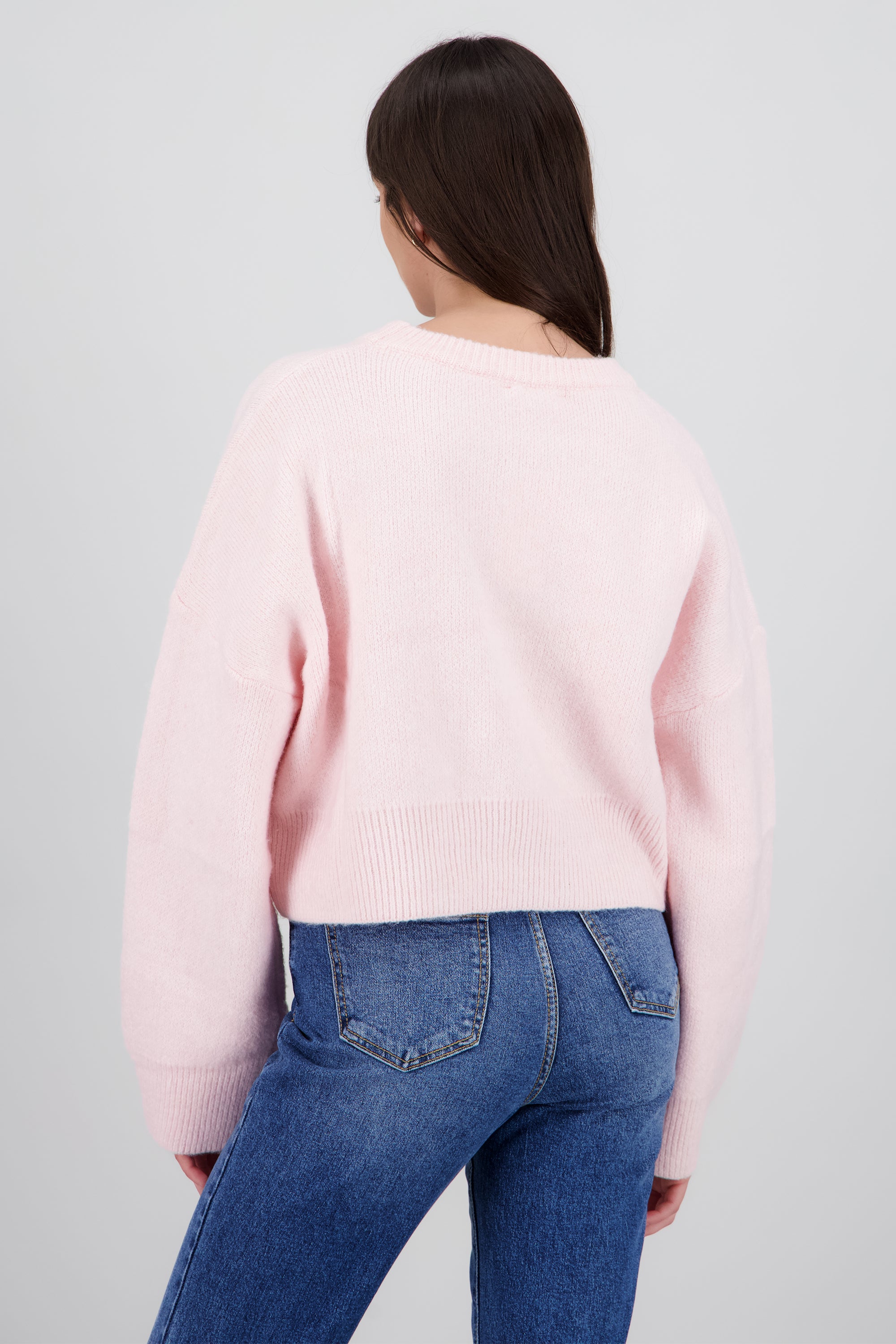 Sueter liso tejido ROSA PASTEL