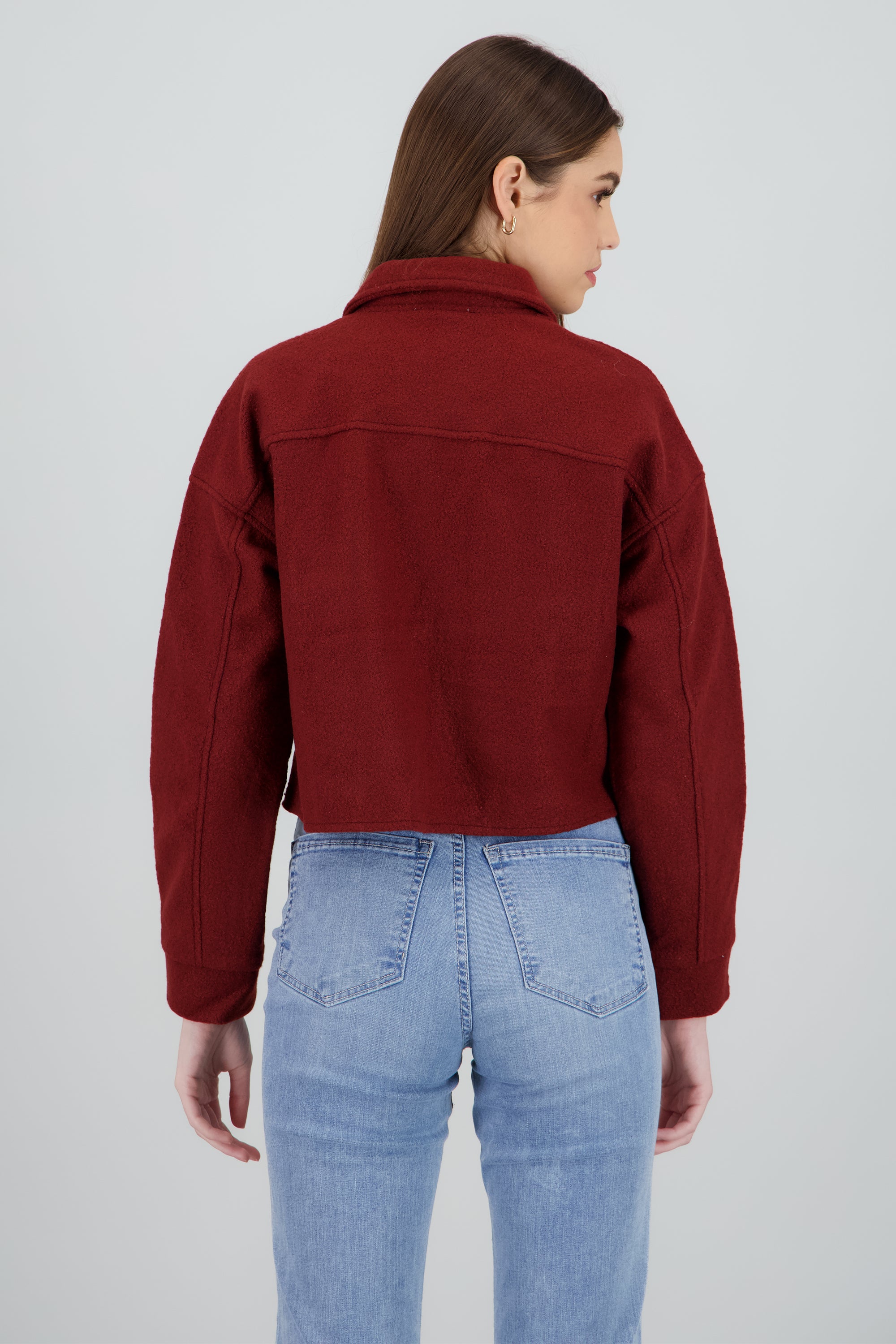 Chamarra suave con bolsas VINO