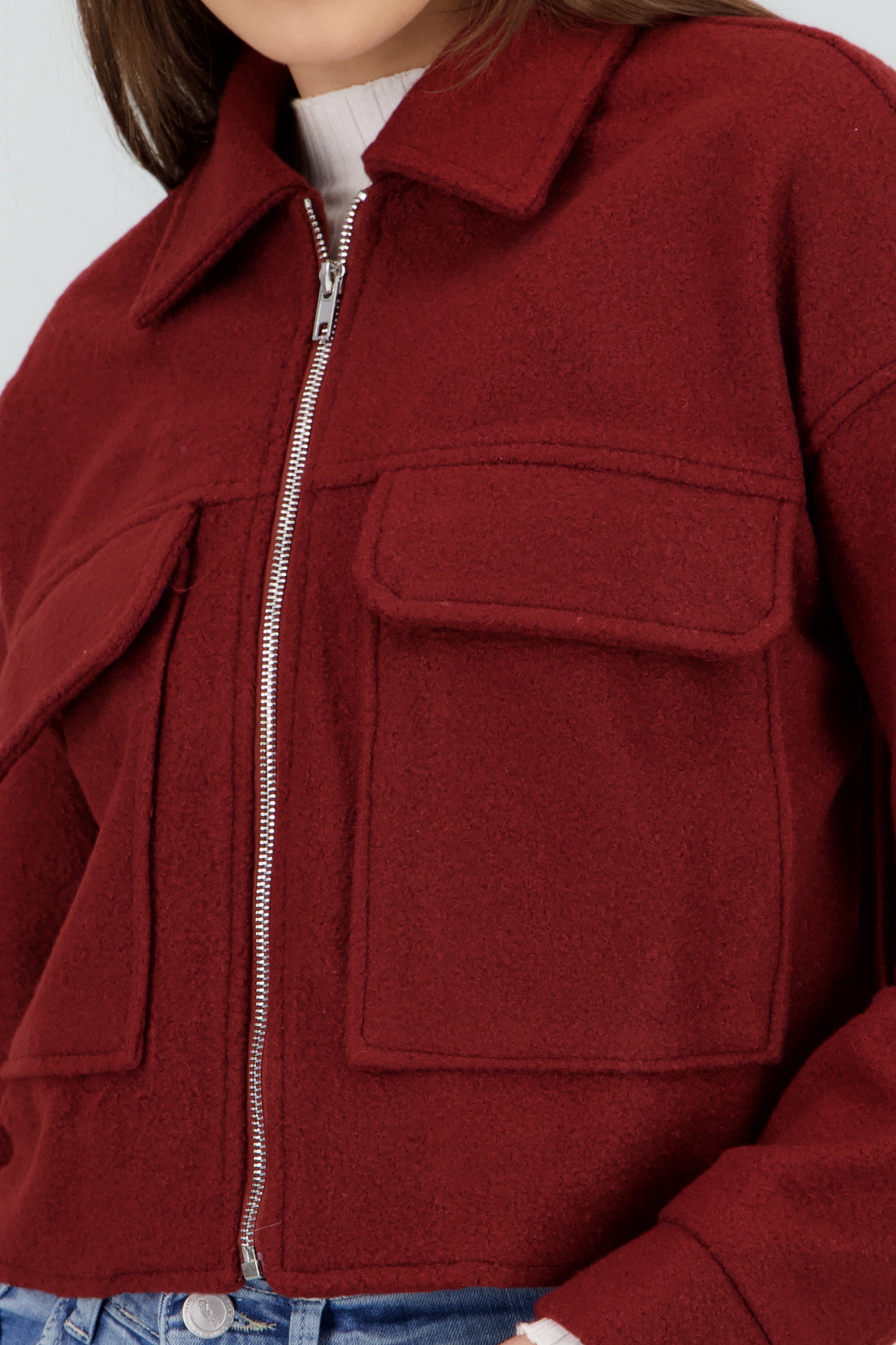 Chamarra suave con bolsas VINO