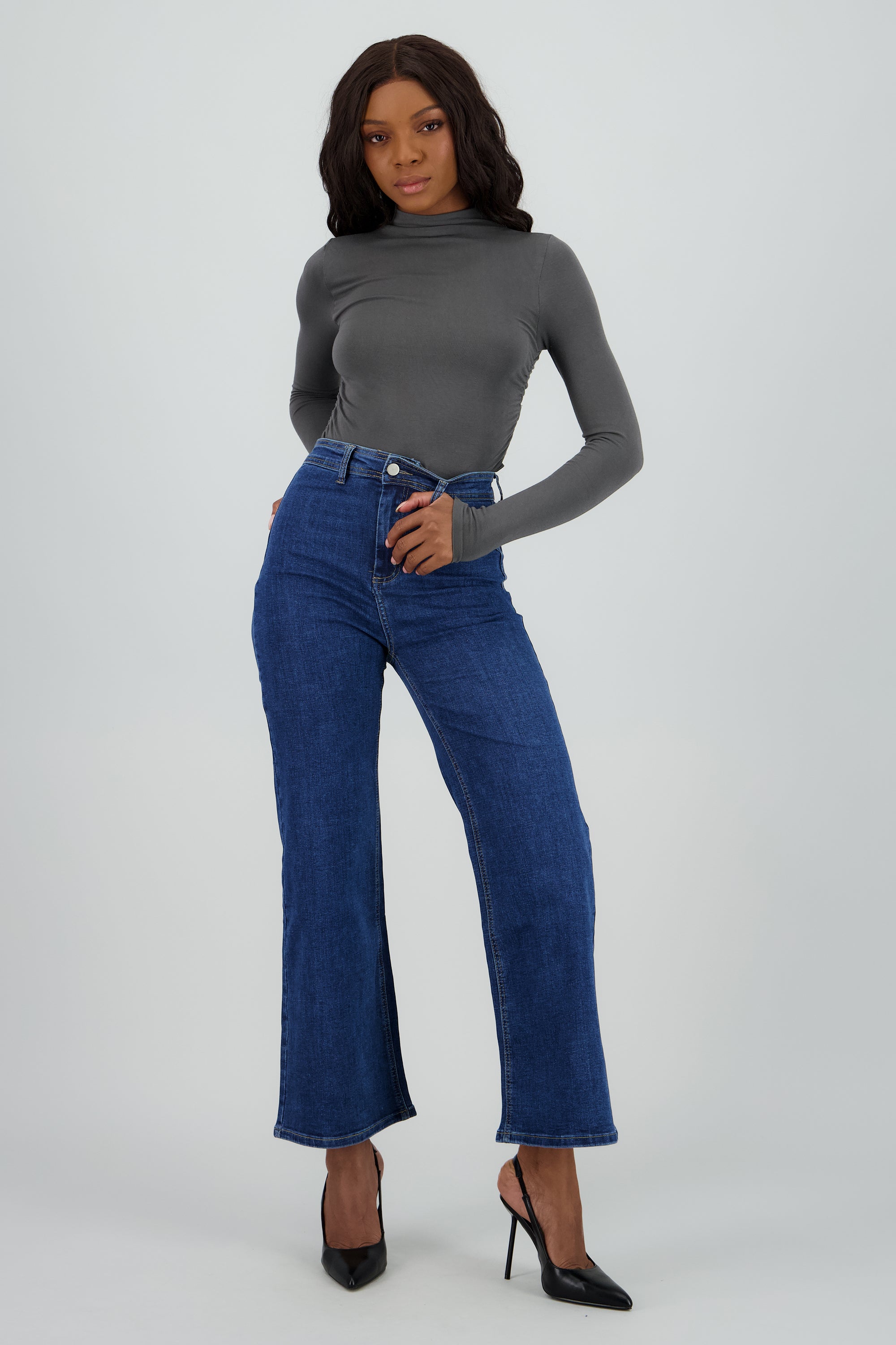 Jeans flared high rise MEDIUM WASH