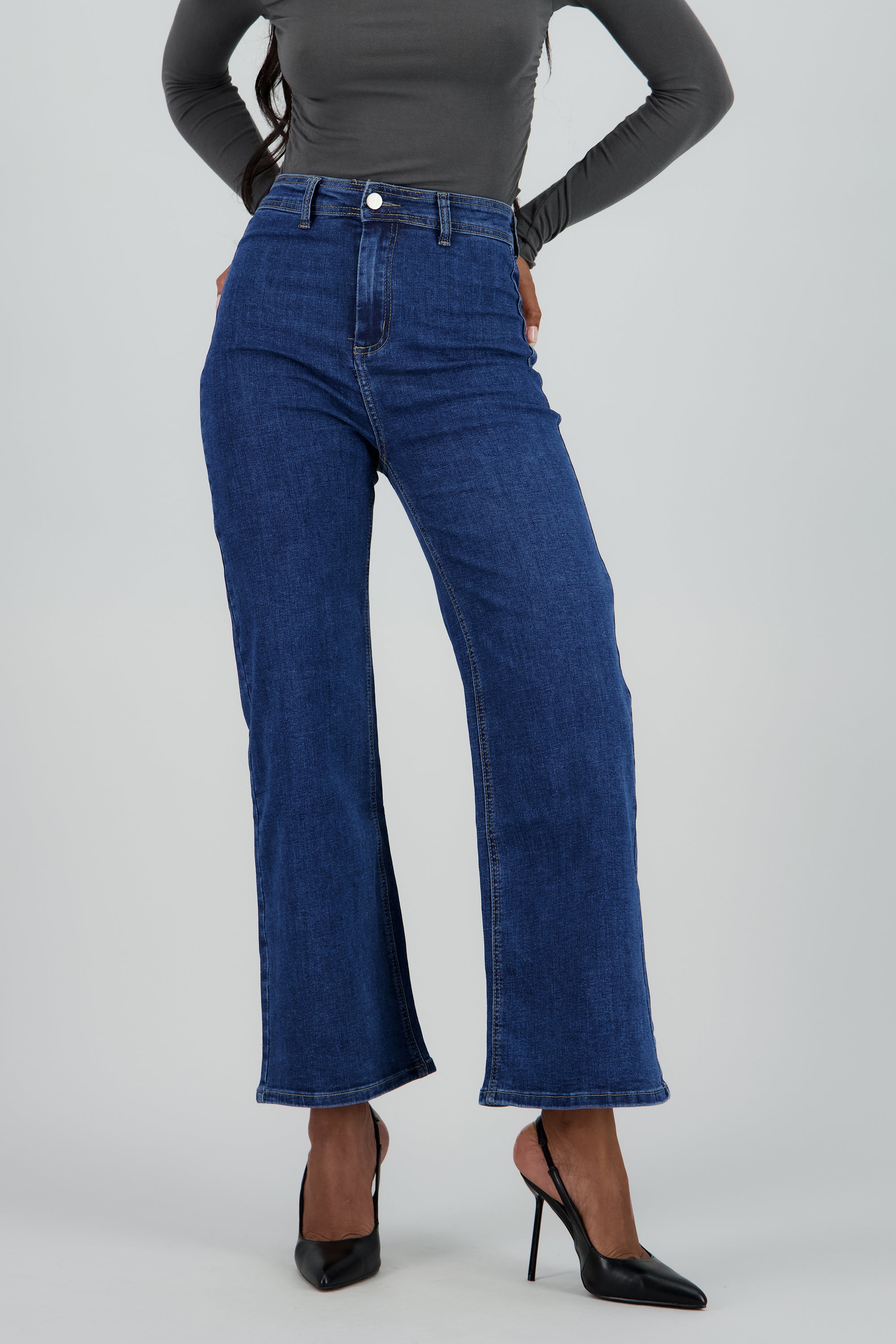 Jeans flared high rise MEDIUM WASH