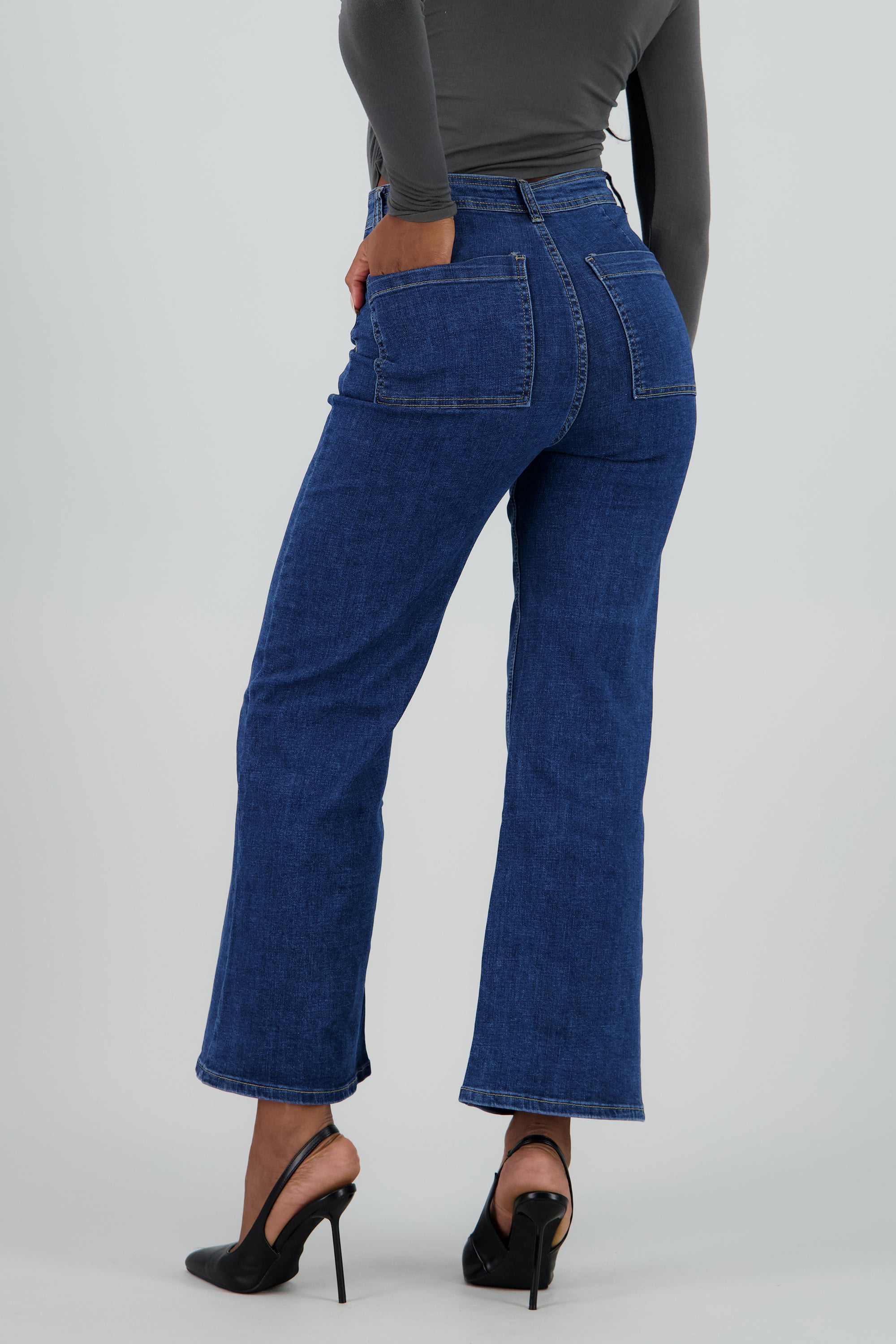 Jeans flared high rise MEDIUM WASH