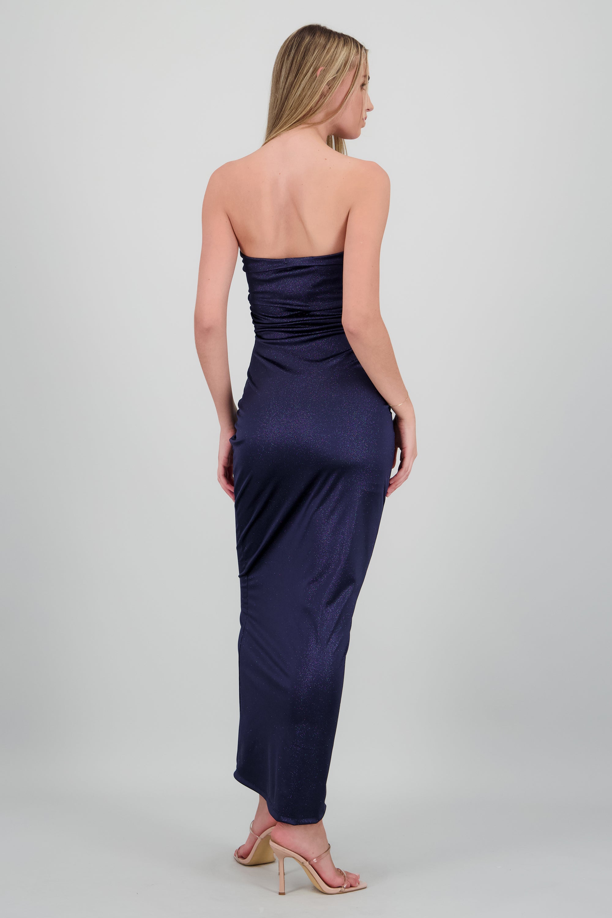 Vestido maxi plisado MARINO