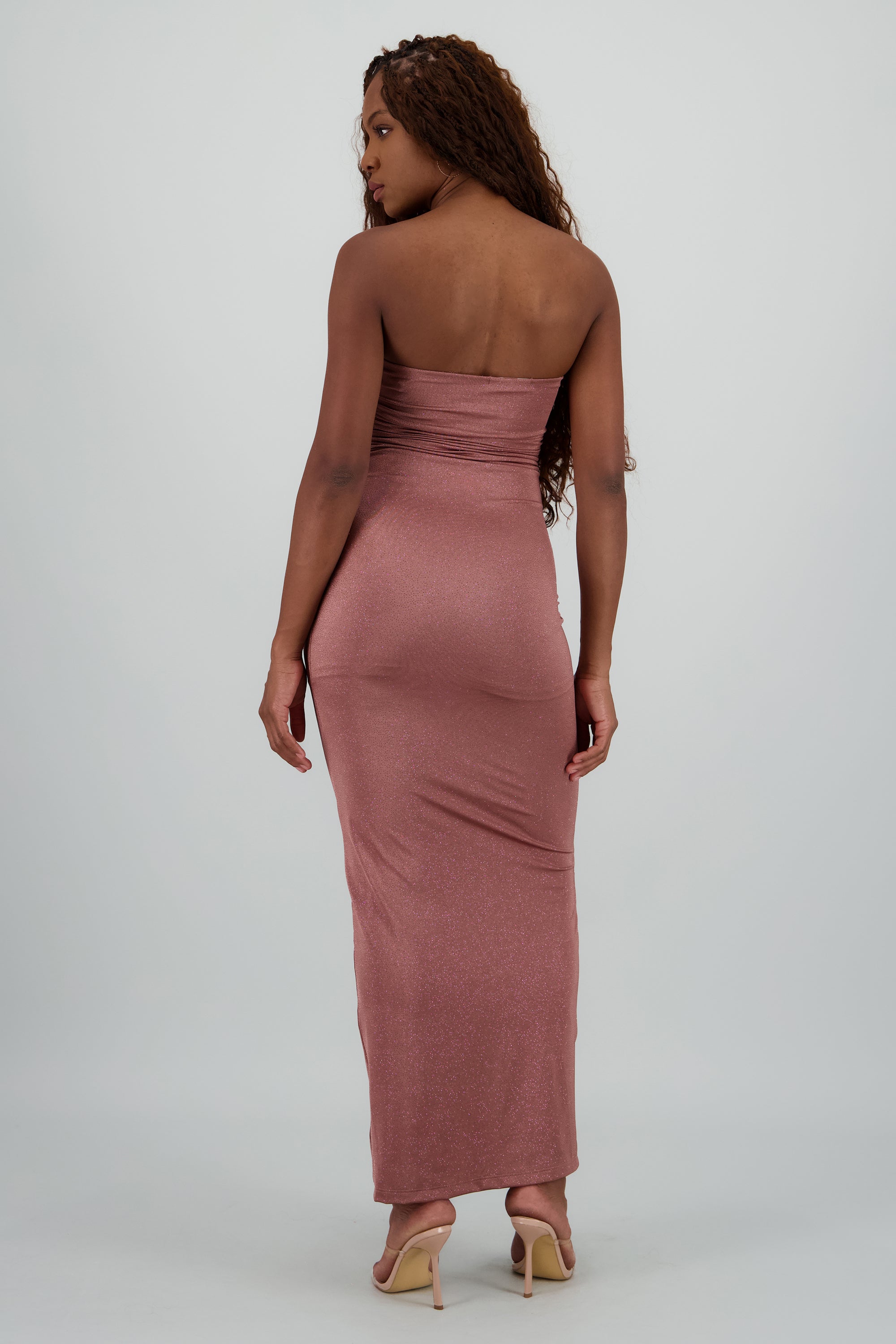 Vestido maxi plisado MALVA