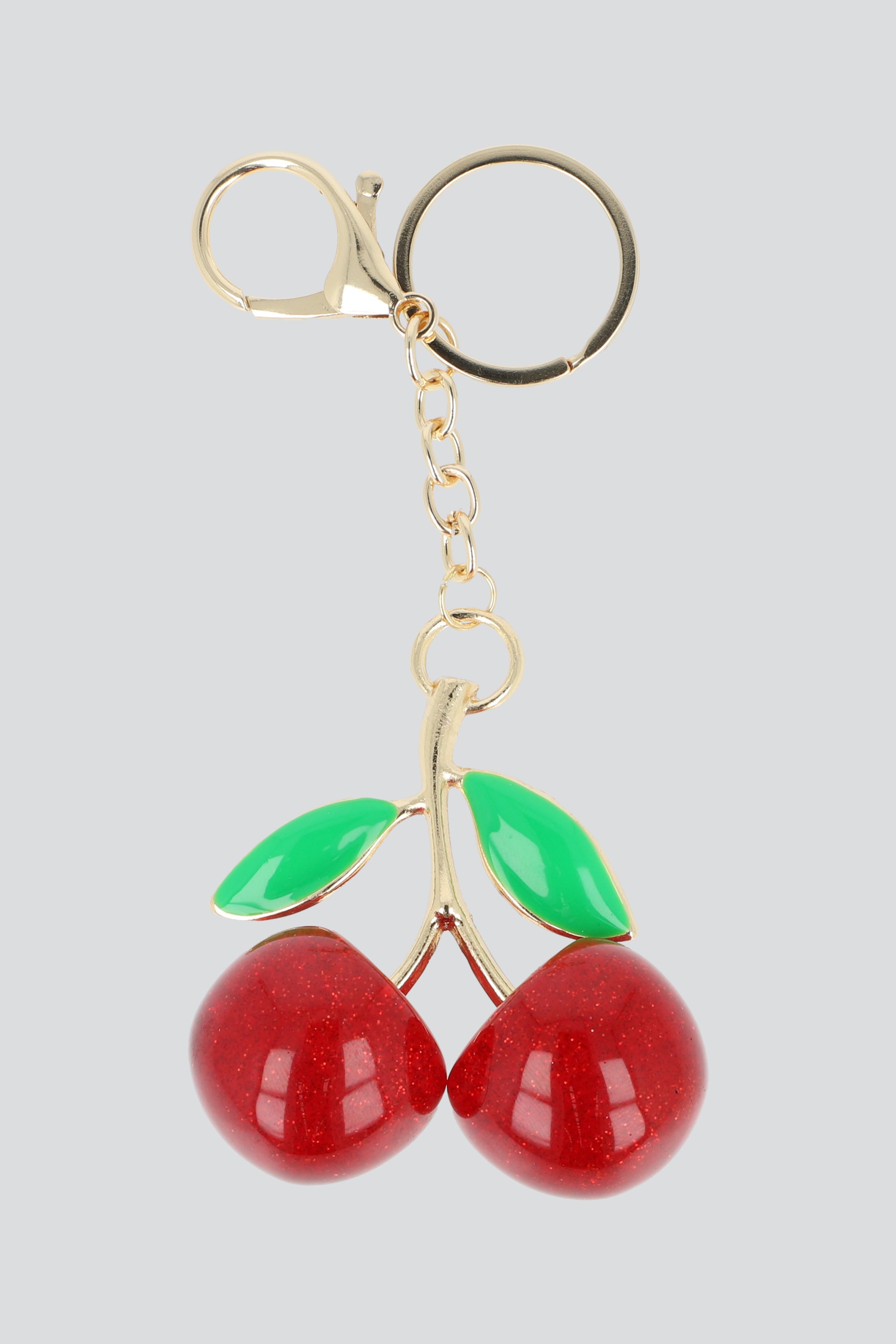 Llavero cerezas metal ORO