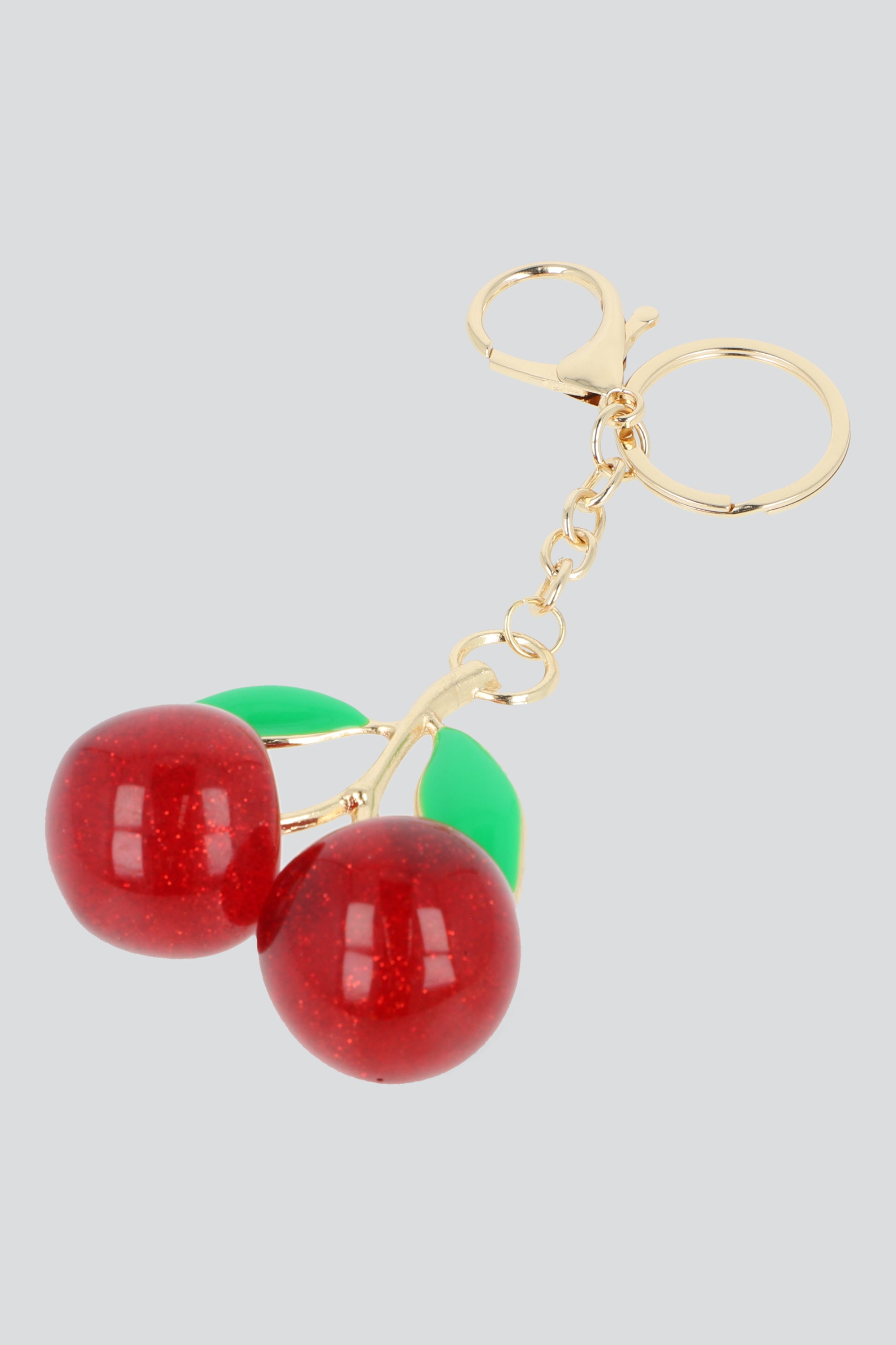 Llavero cerezas metal ORO