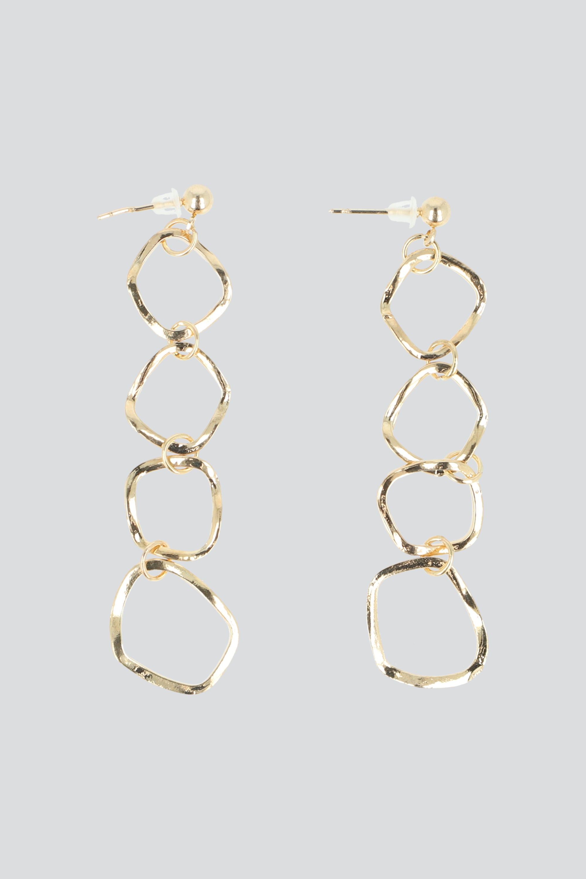 Aretes circulos metal ORO