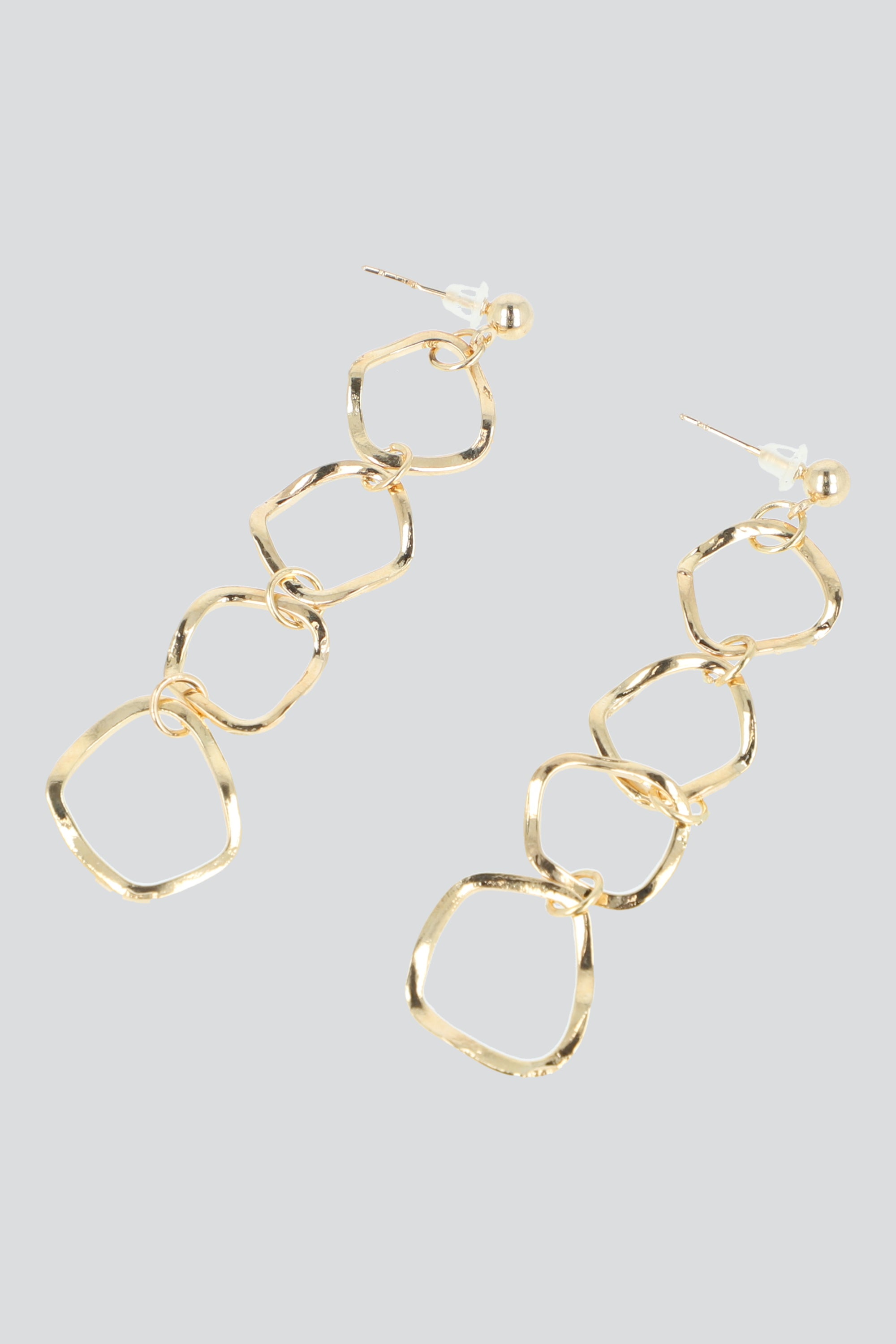 Aretes circulos metal ORO