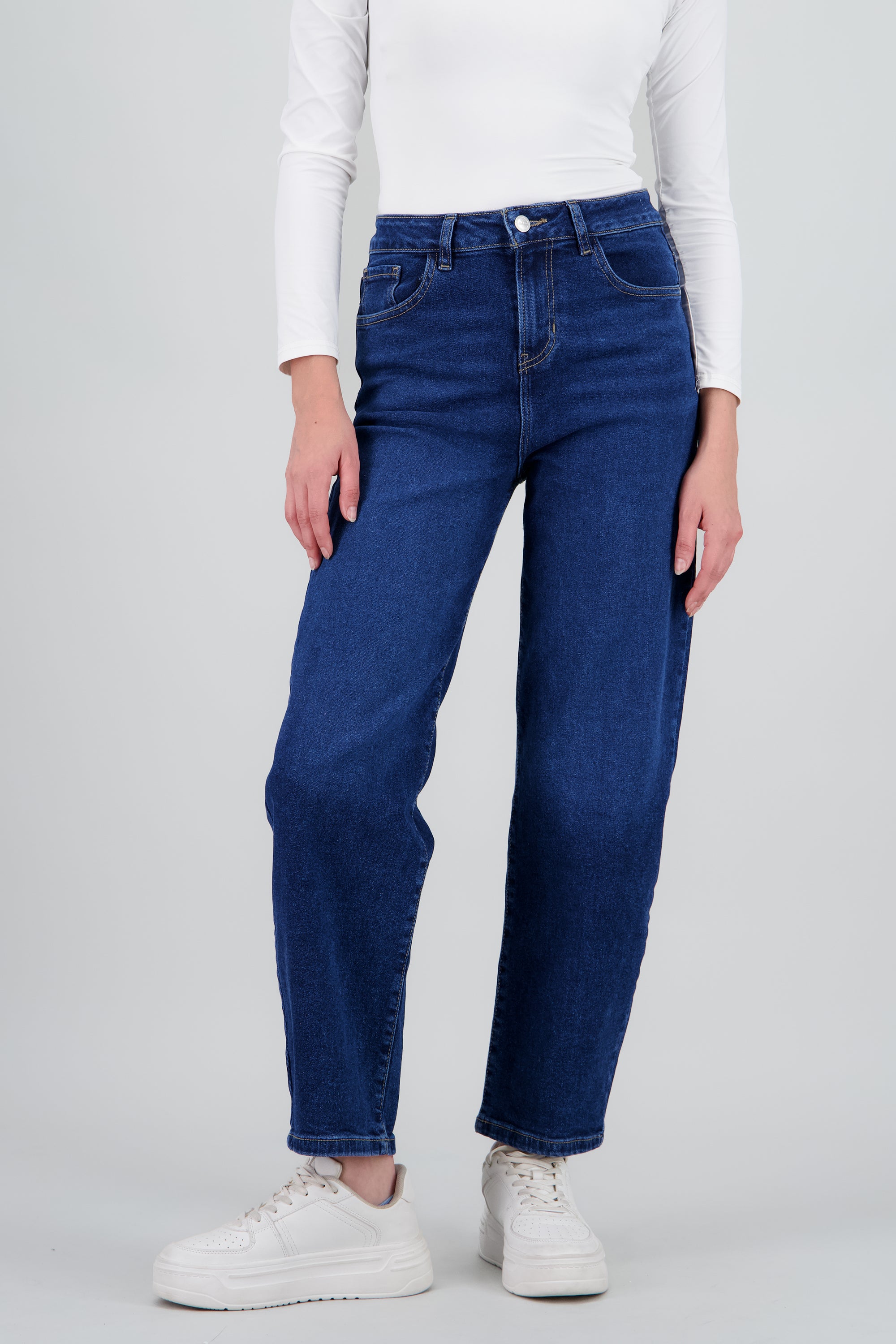 Jeans barrel mid rise MEDIUM WASH