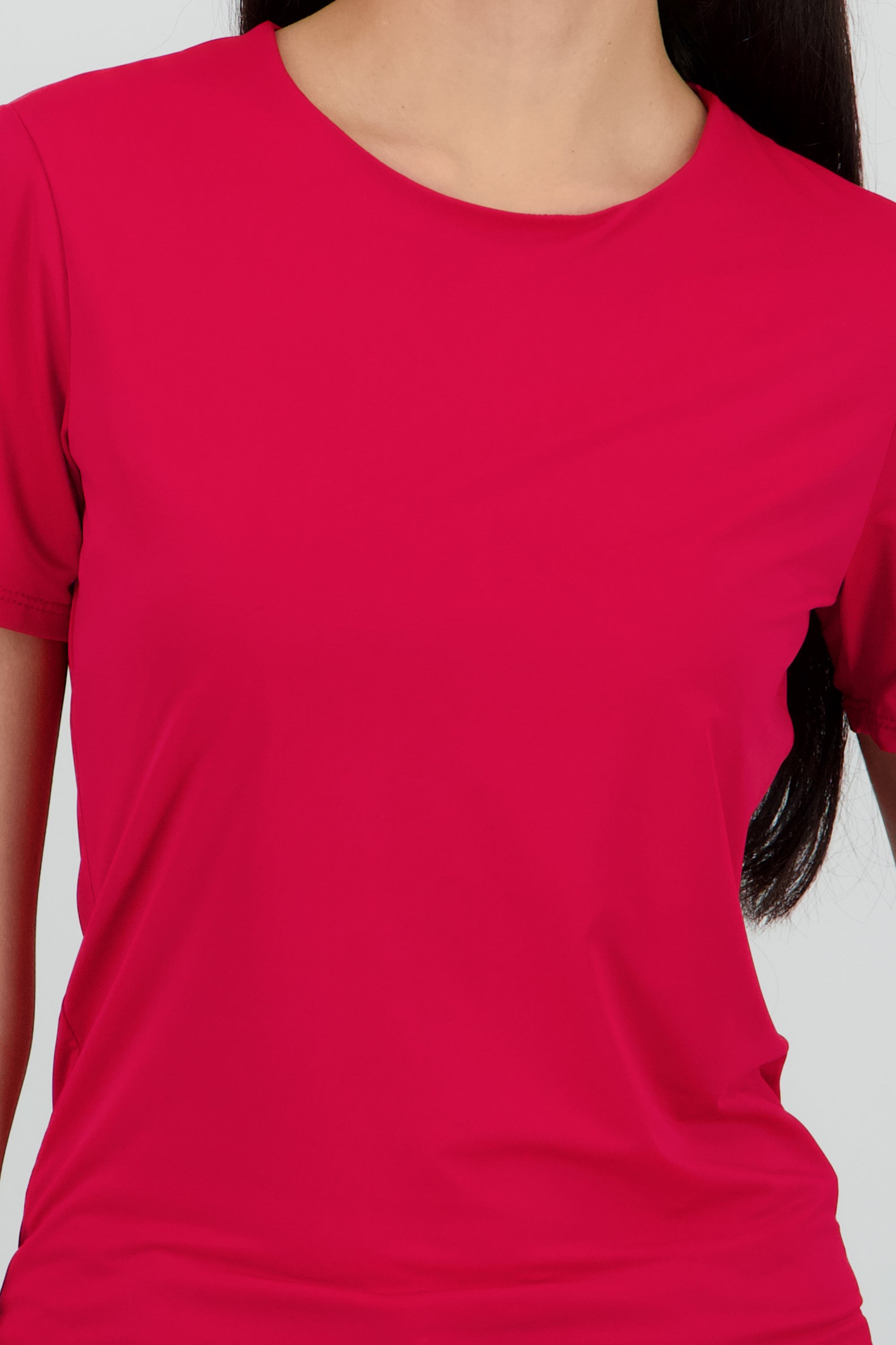Playera doble tela manga corta ROJO