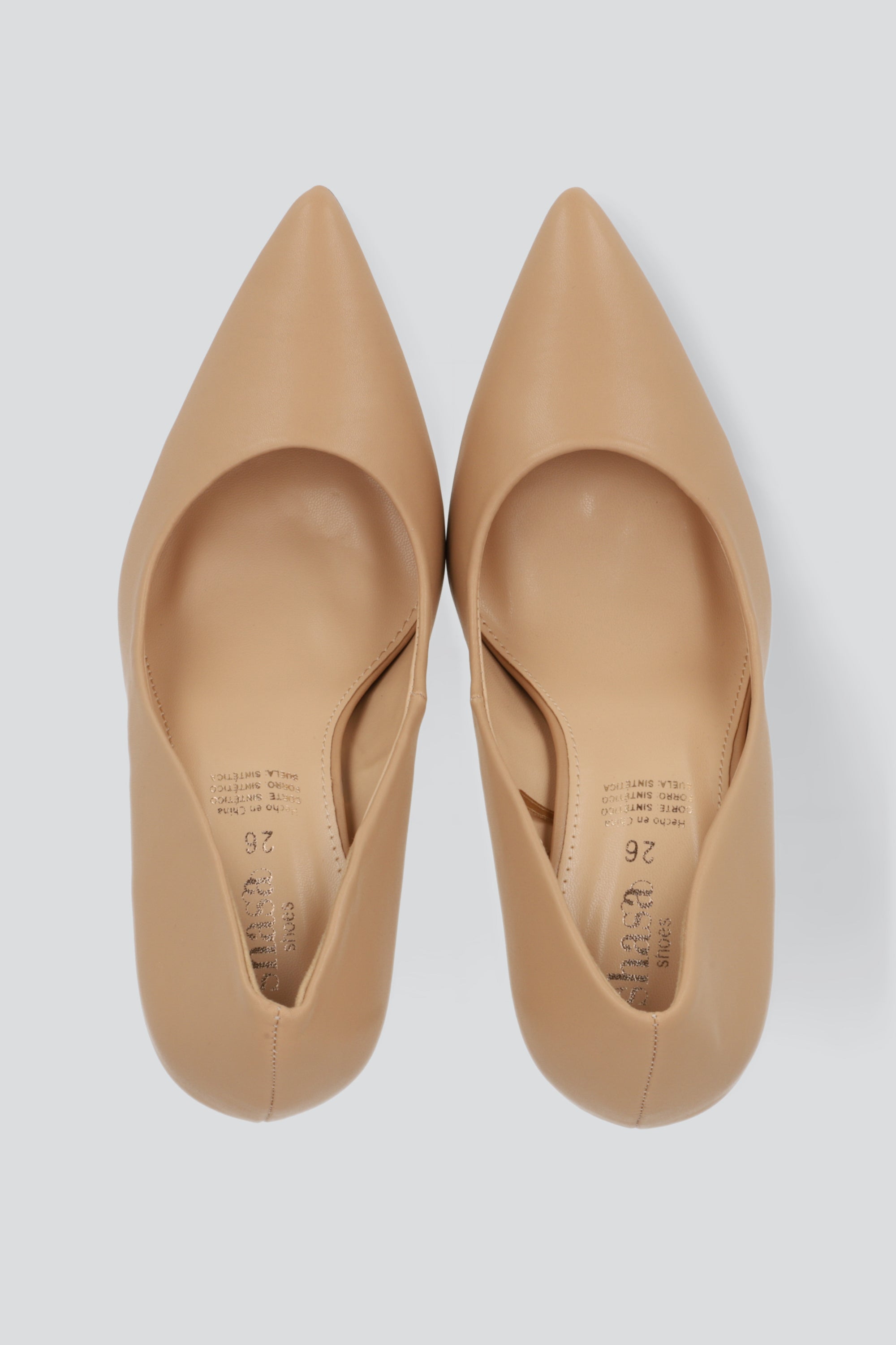 Tacon puntal sencillo alto NUDE