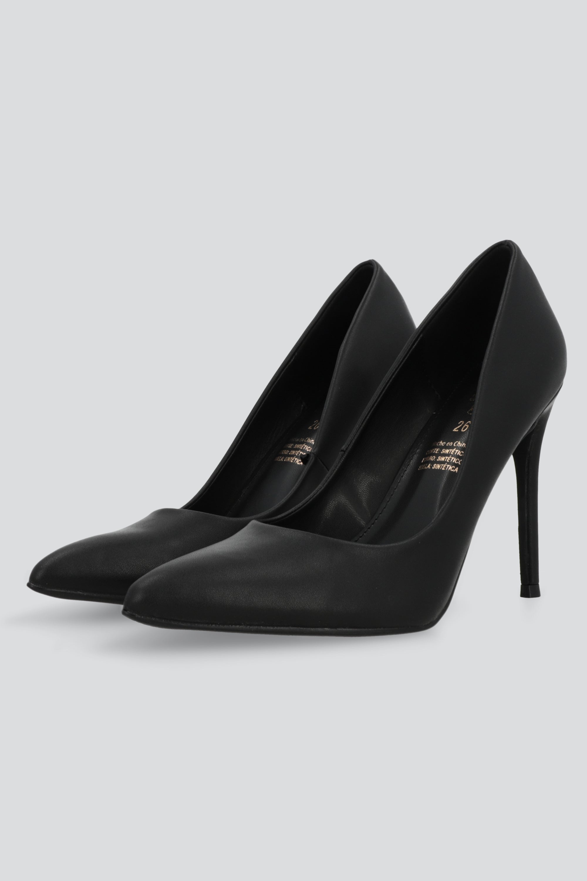 Tacon puntal sencillo alto NEGRO