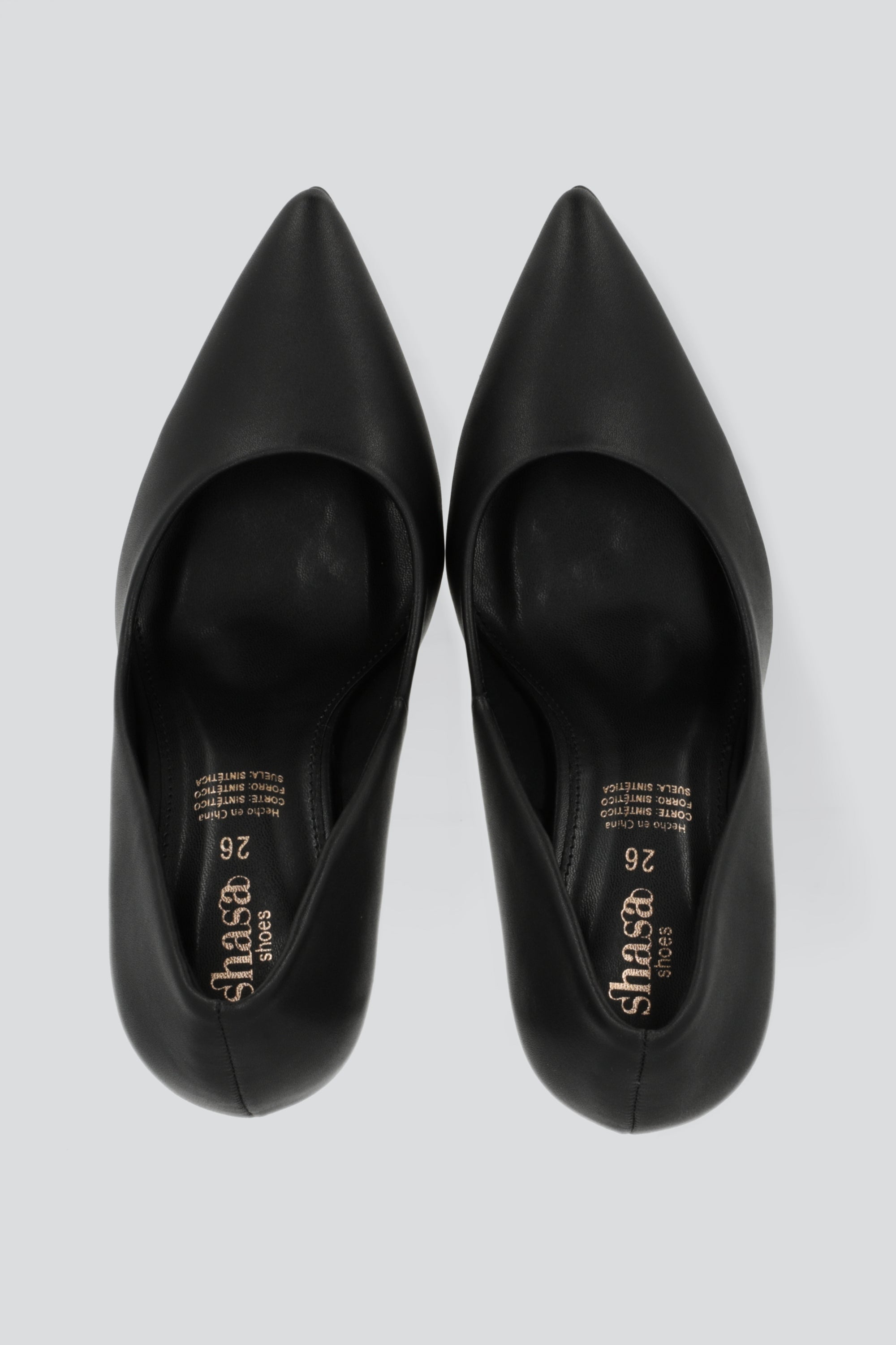 Tacon puntal sencillo alto NEGRO