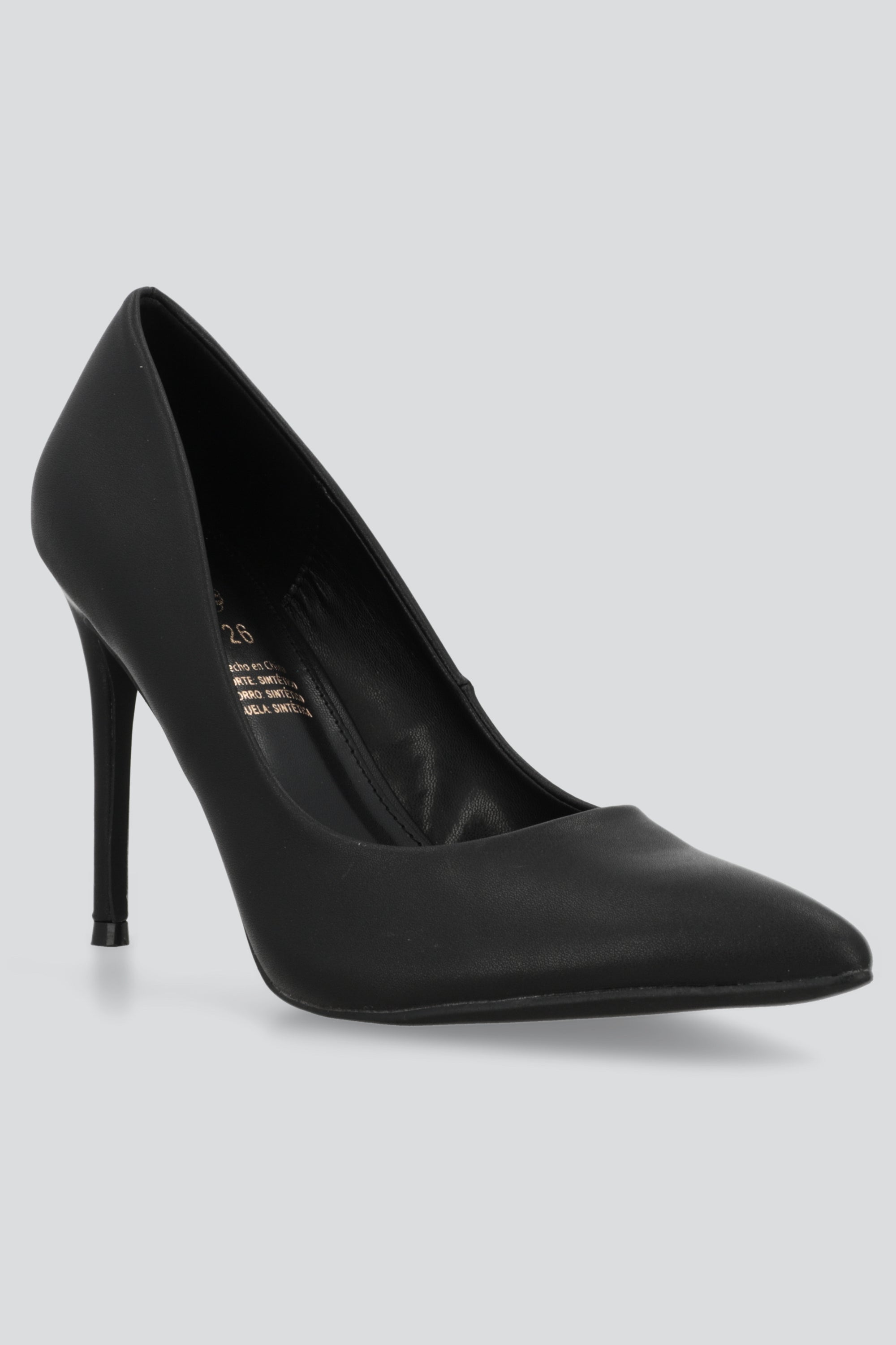 Tacon puntal sencillo alto NEGRO