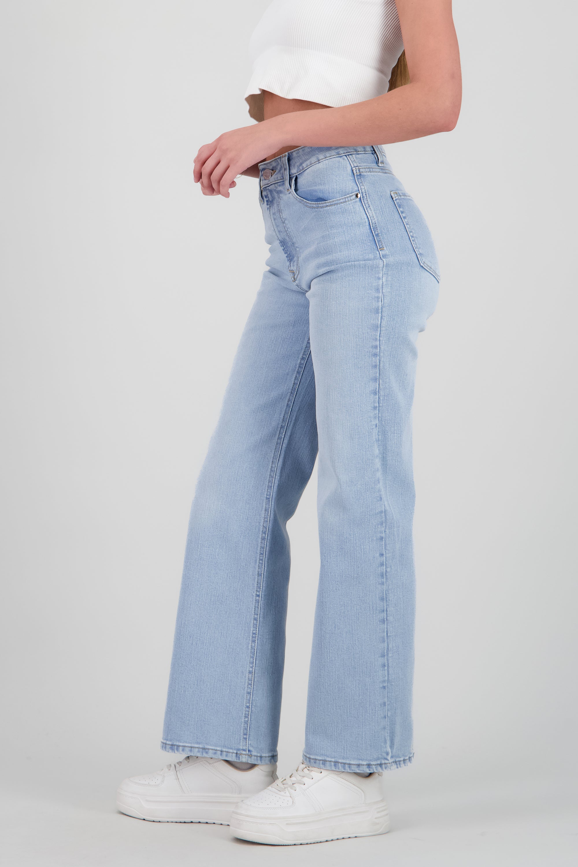 Jeans wide leg ultra confort LIGHT WASH