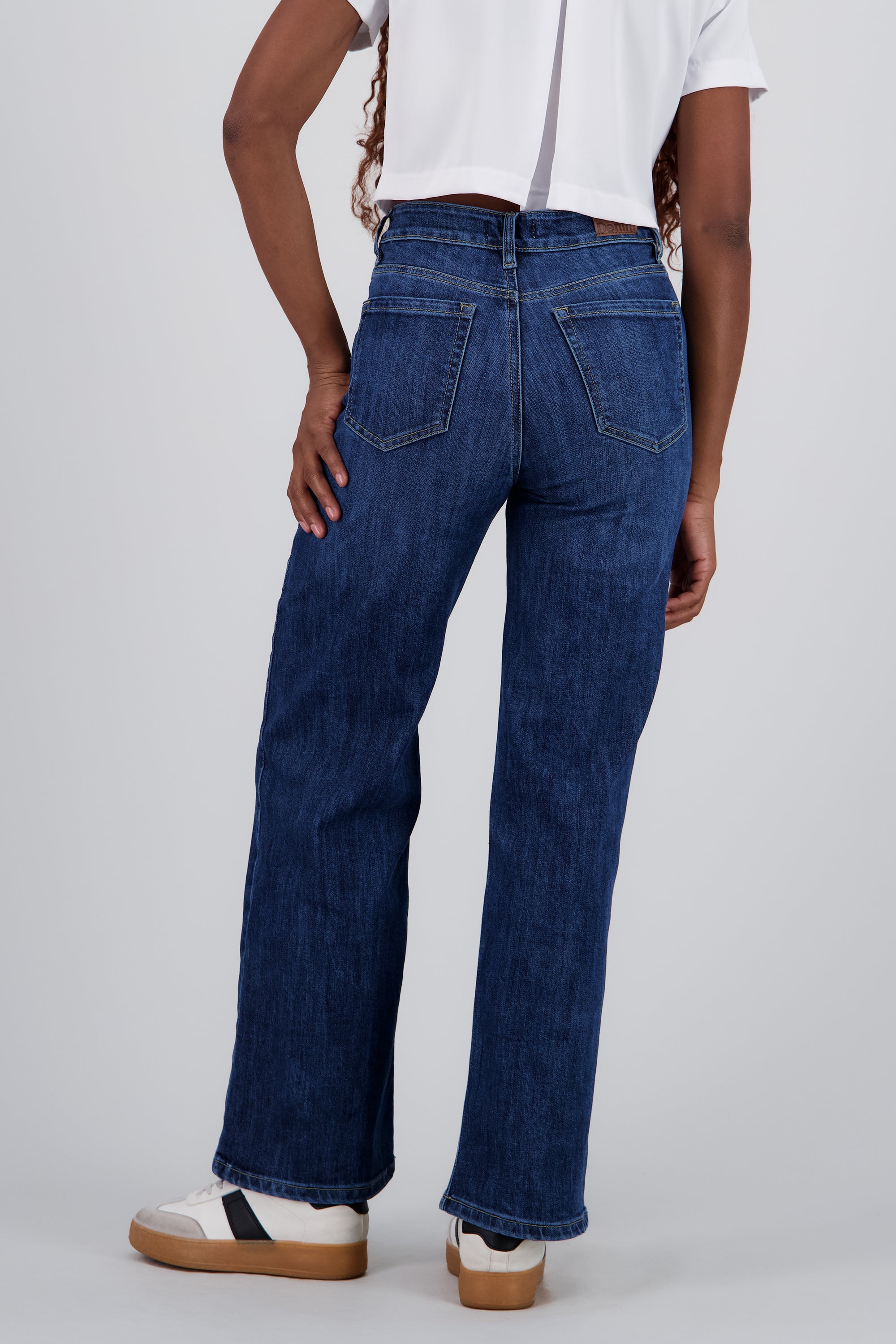 Jeans wide leg ultra confort DARK WASH