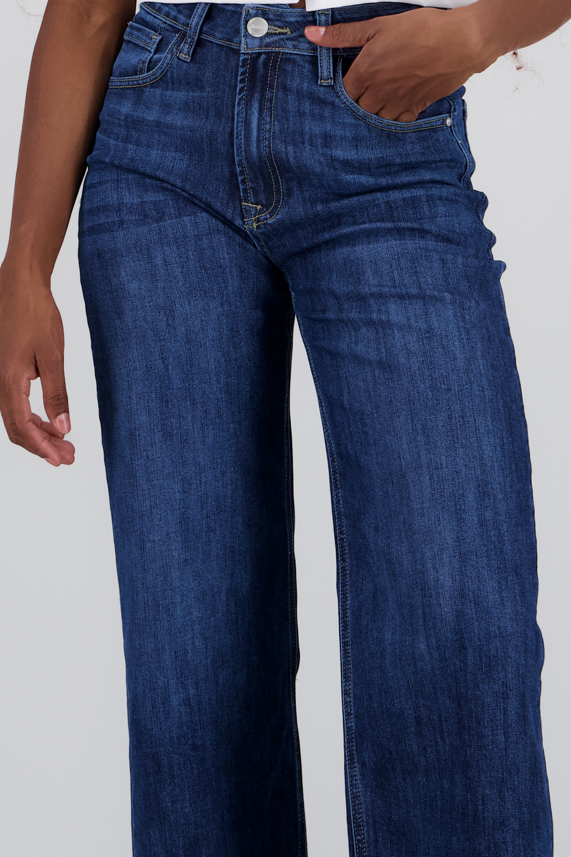 Jeans wide leg ultra confort DARK WASH