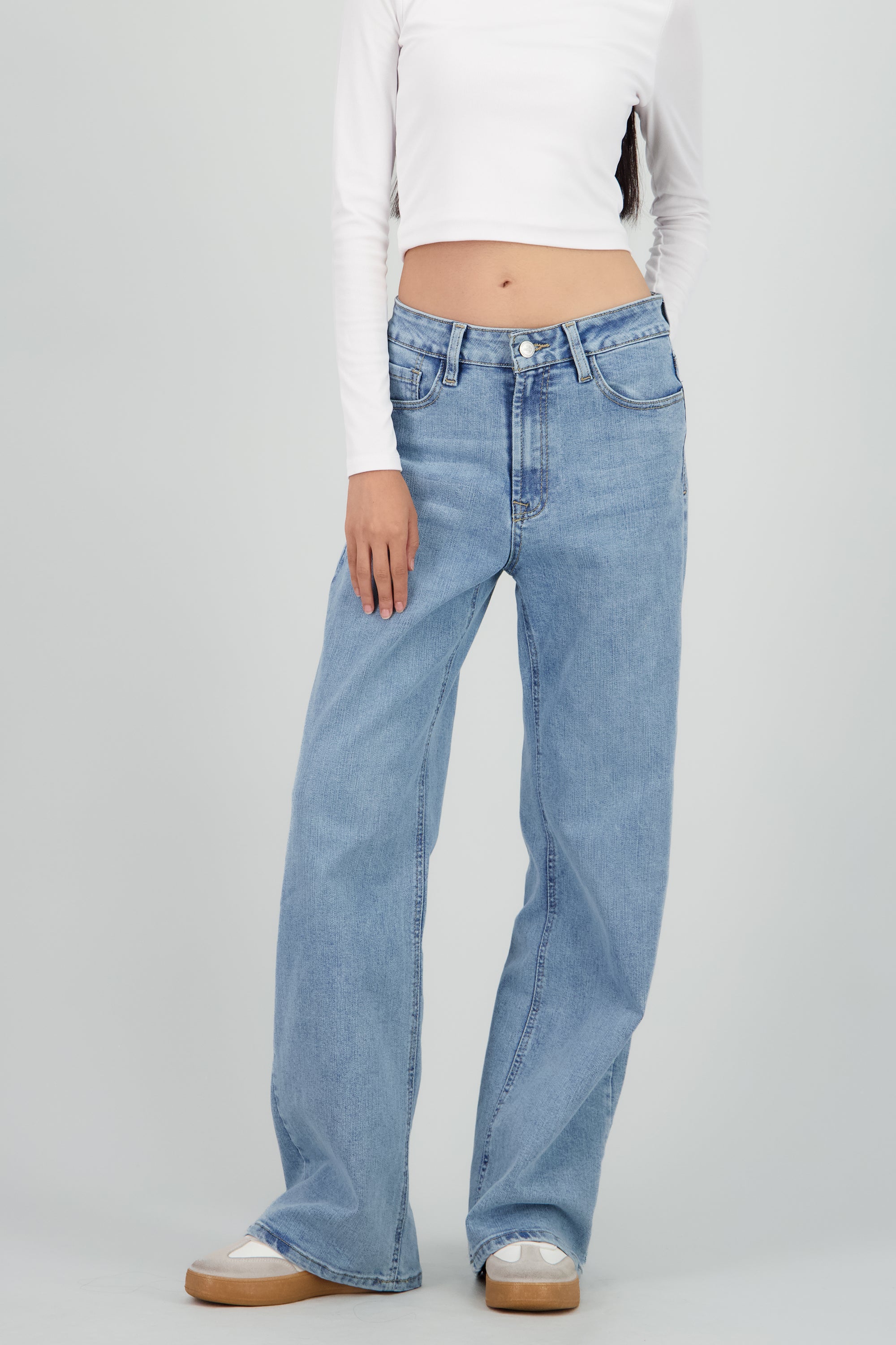 Jeans wide leg ultra confort BLEACHED
