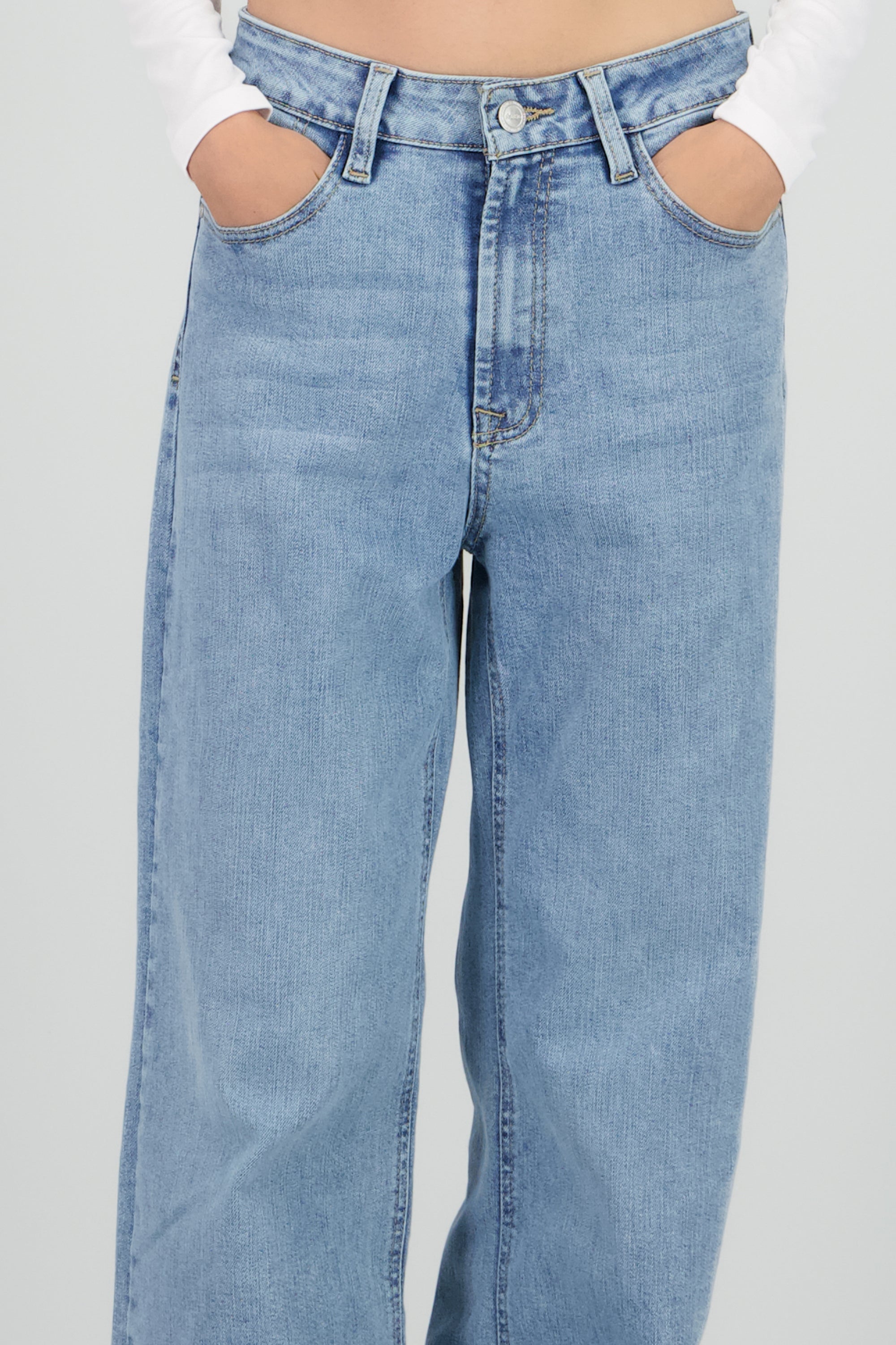 Jeans wide leg ultra confort BLEACHED