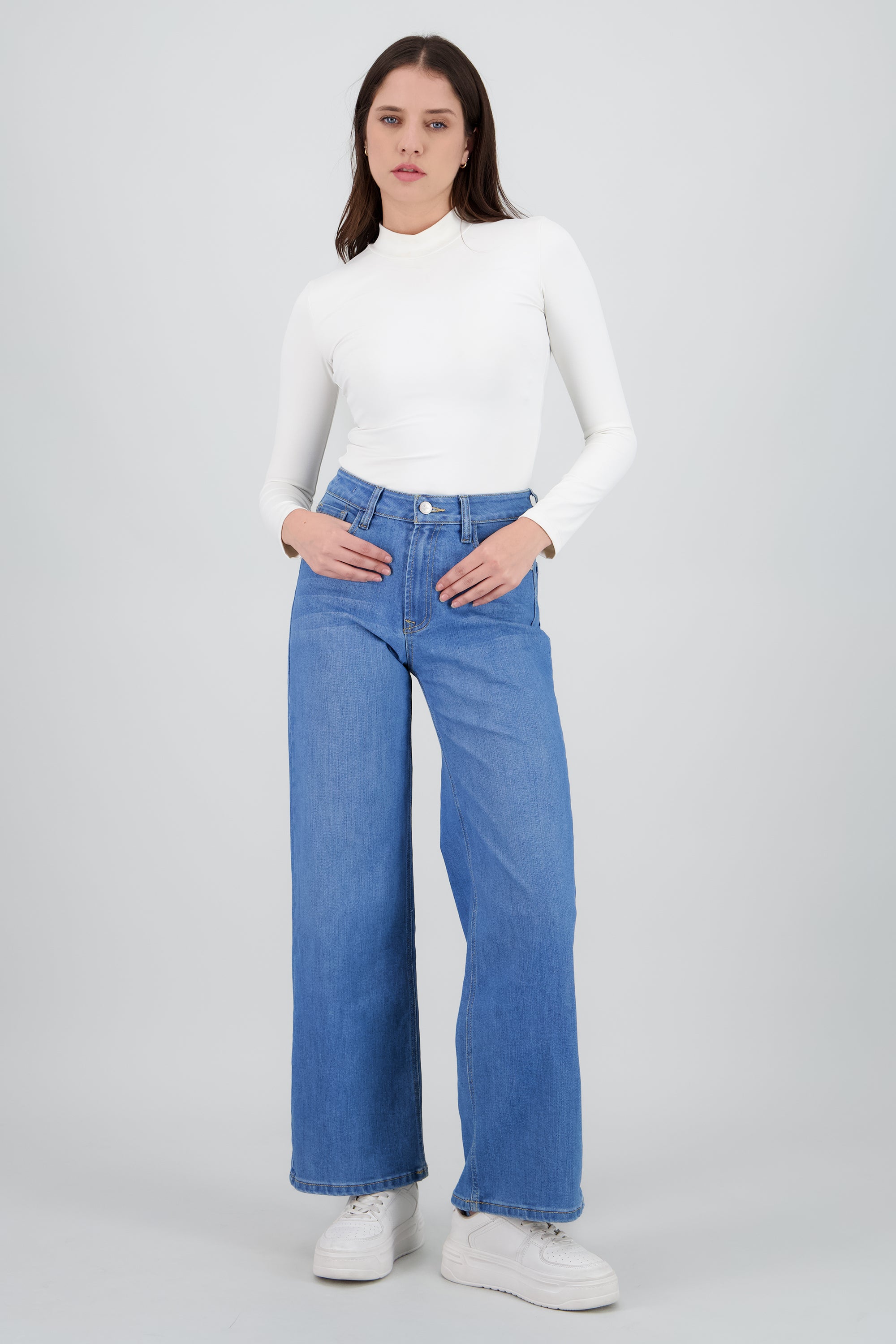 Jeans wide leg ultra confort MEDIUM WASH