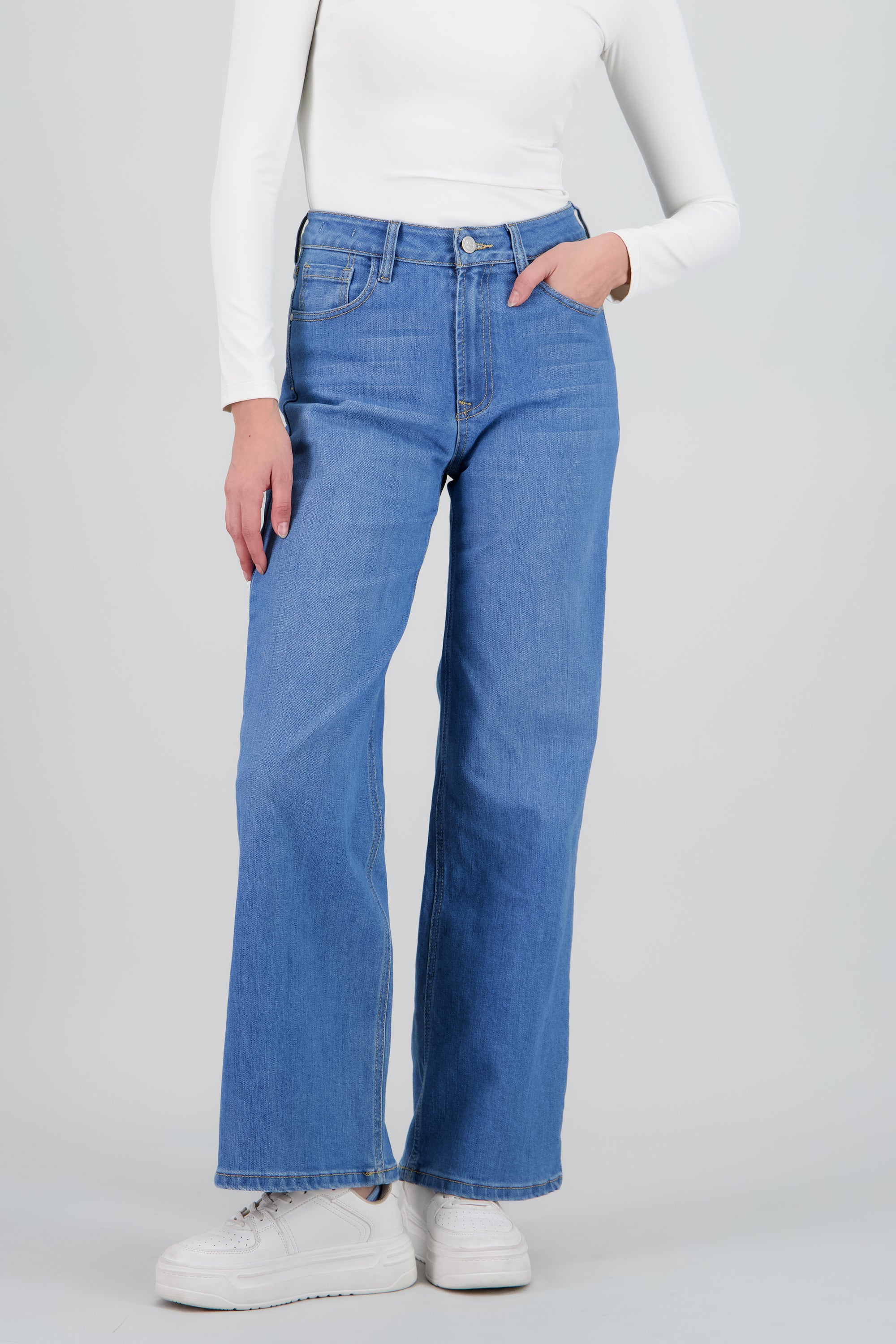 Jeans wide leg ultra confort MEDIUM WASH