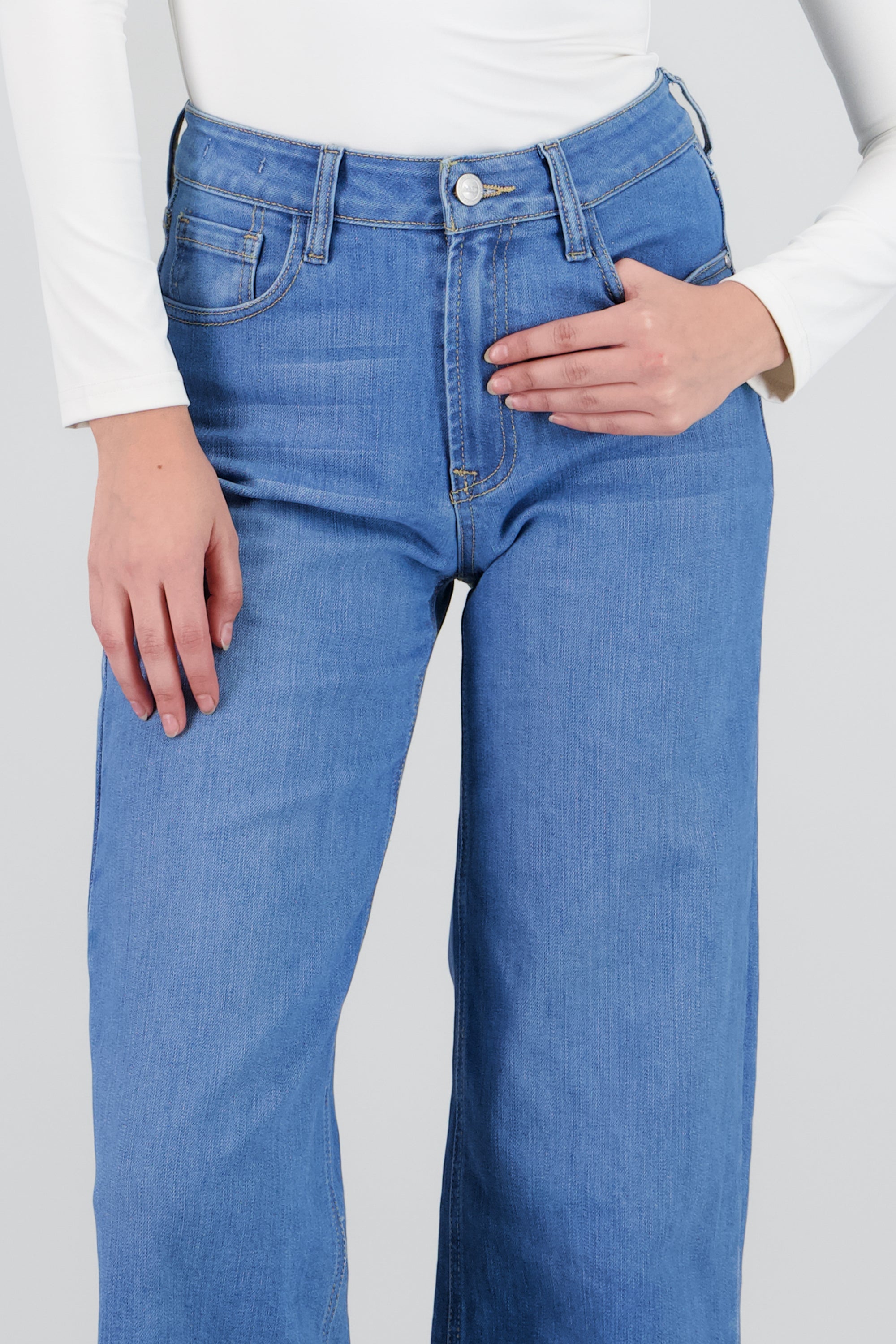 Jeans wide leg ultra confort MEDIUM WASH