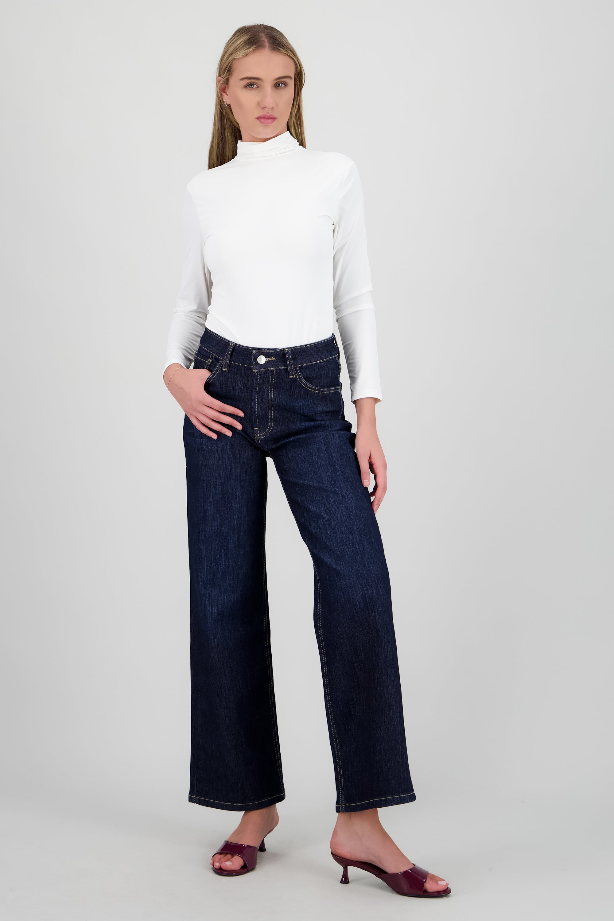 Jeans wide leg ultra confort INDIGO