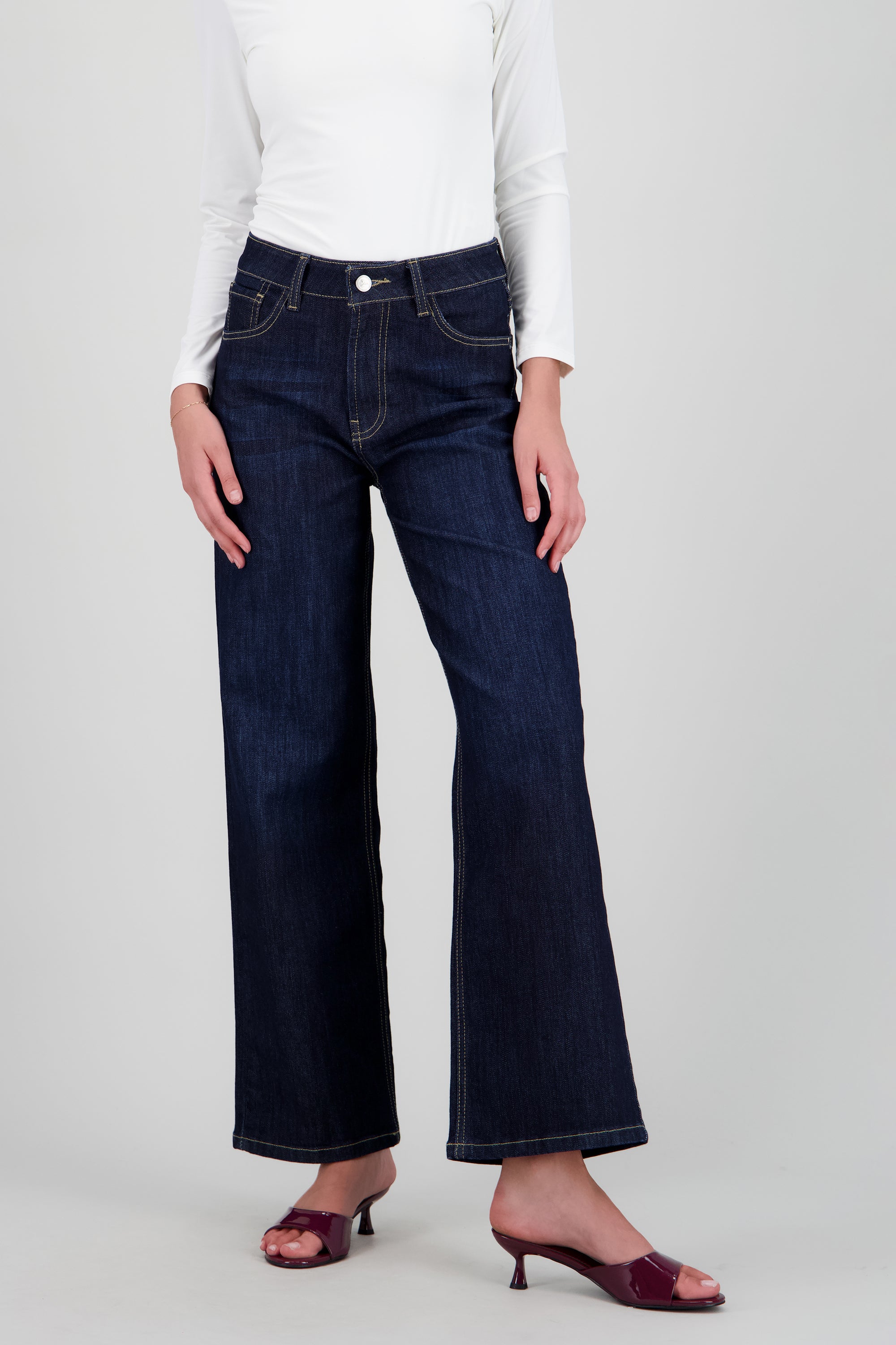 Jeans wide leg ultra confort INDIGO