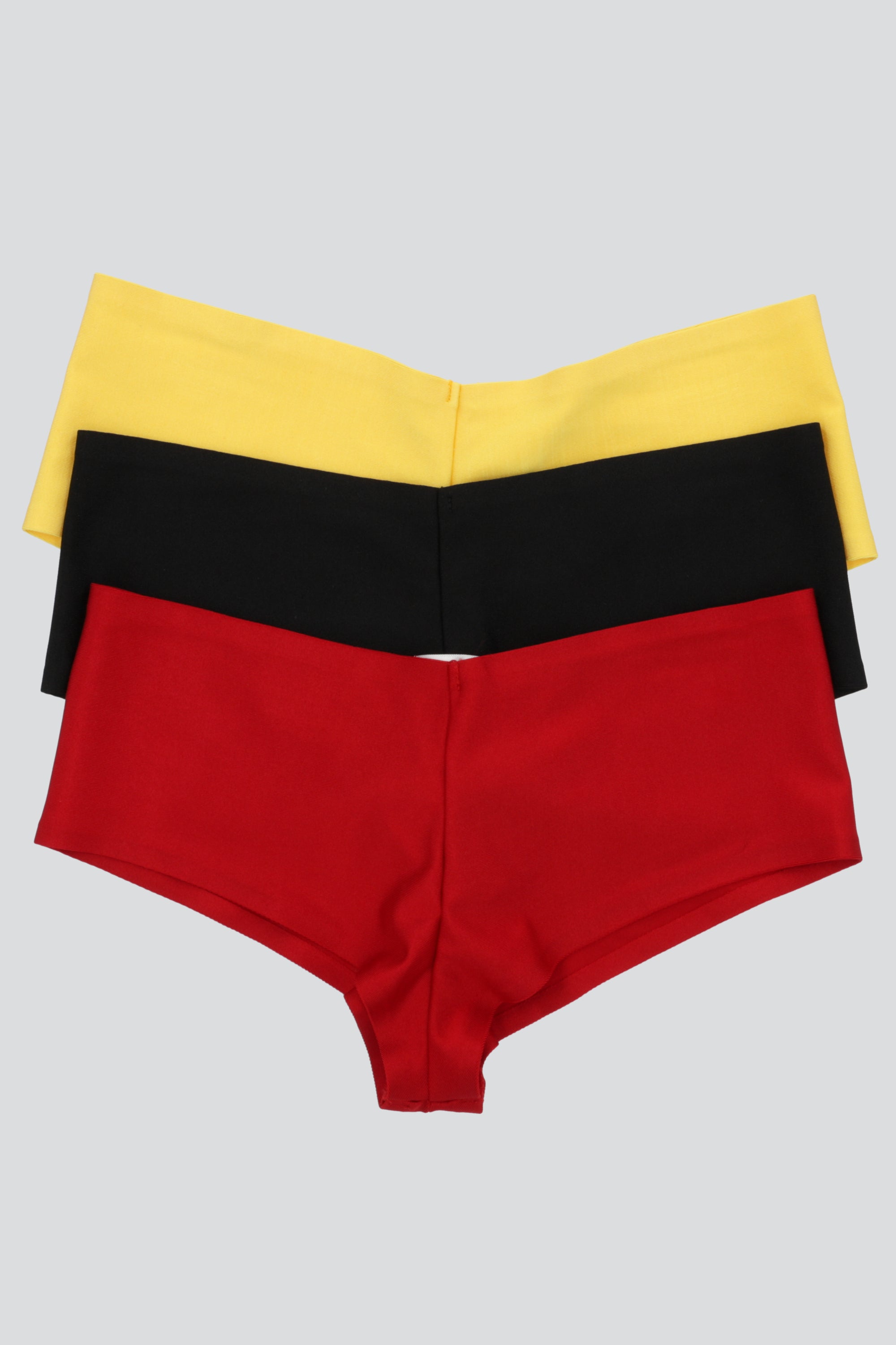 Tripack bikini lycra satin AMARILLO COMBO