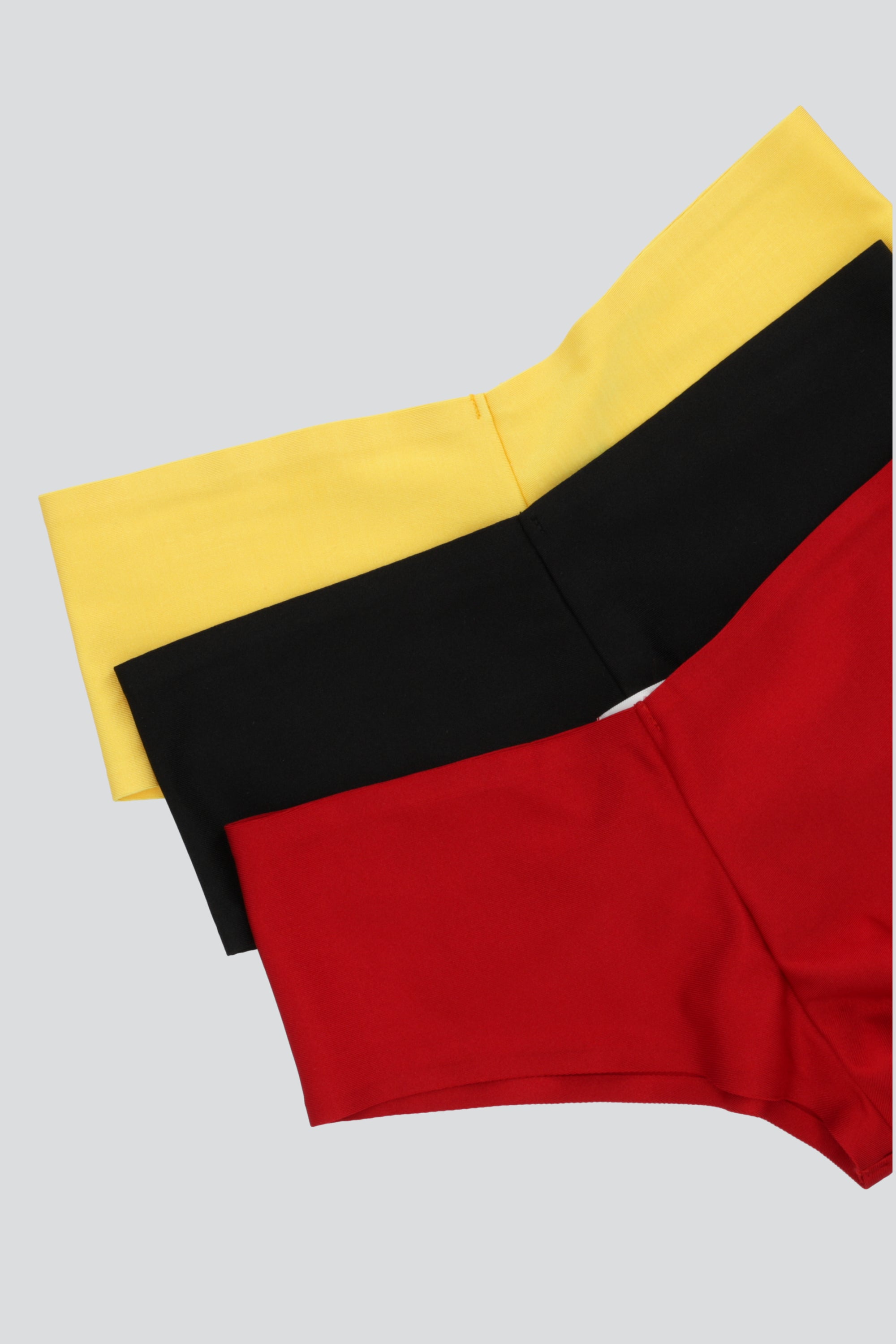Tripack bikini lycra satin AMARILLO COMBO