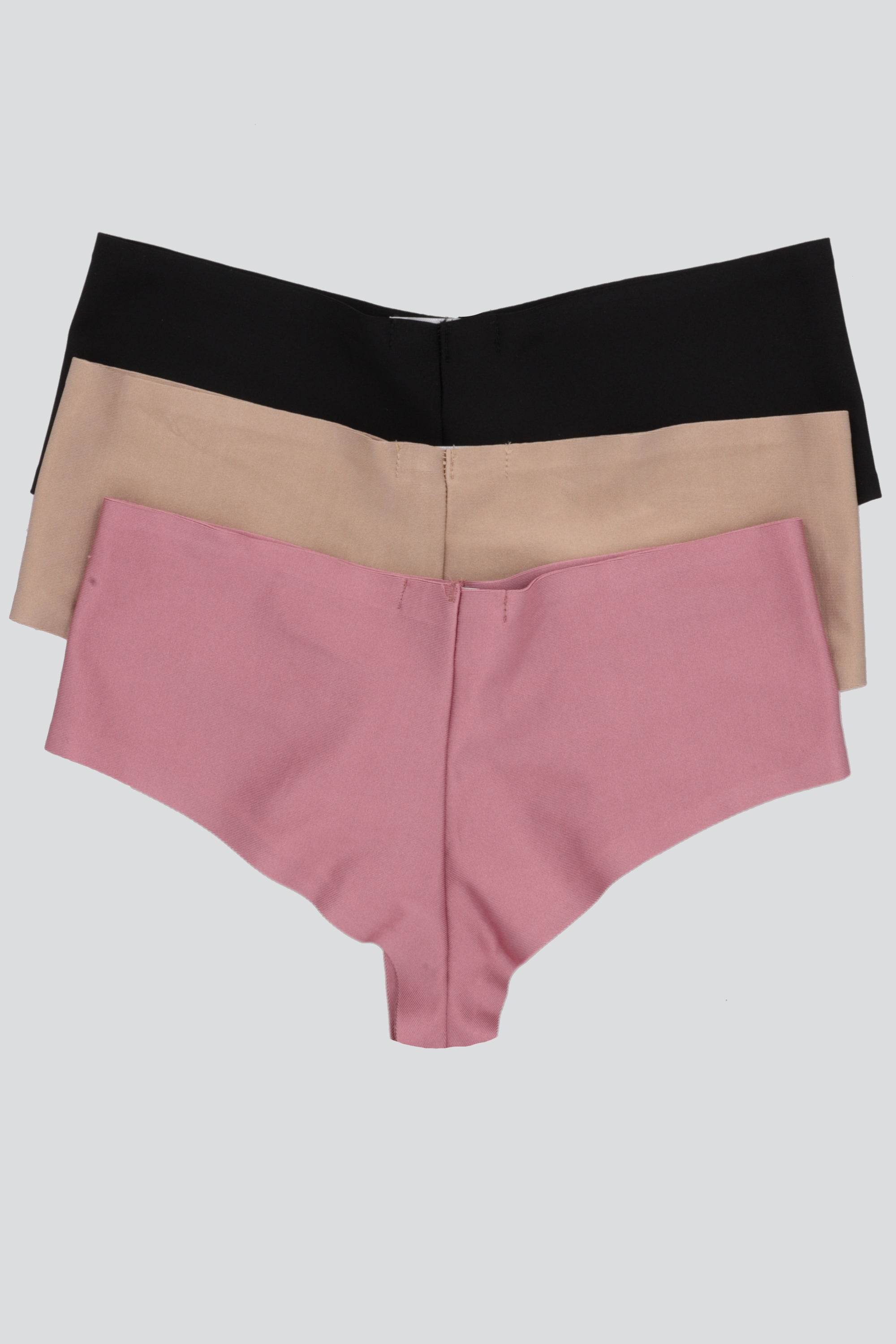 Tripack bikini lycra satin NEGRO COMBO