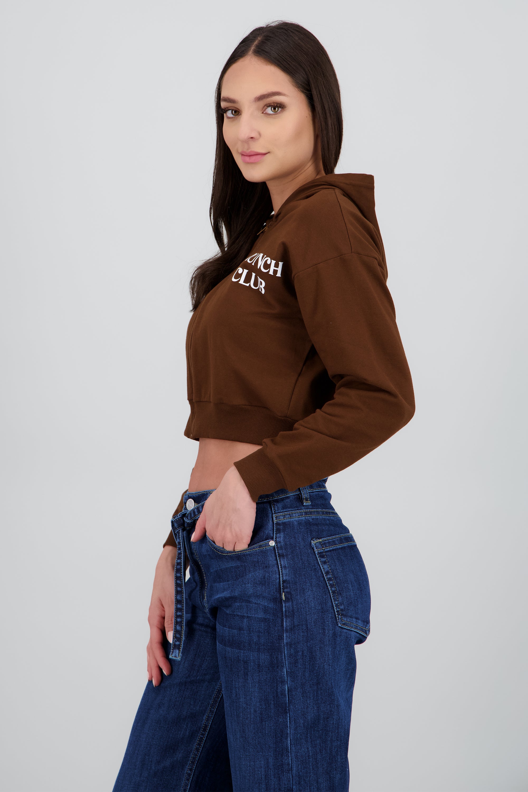 Sudadera Brunch Club CHOCOLATE