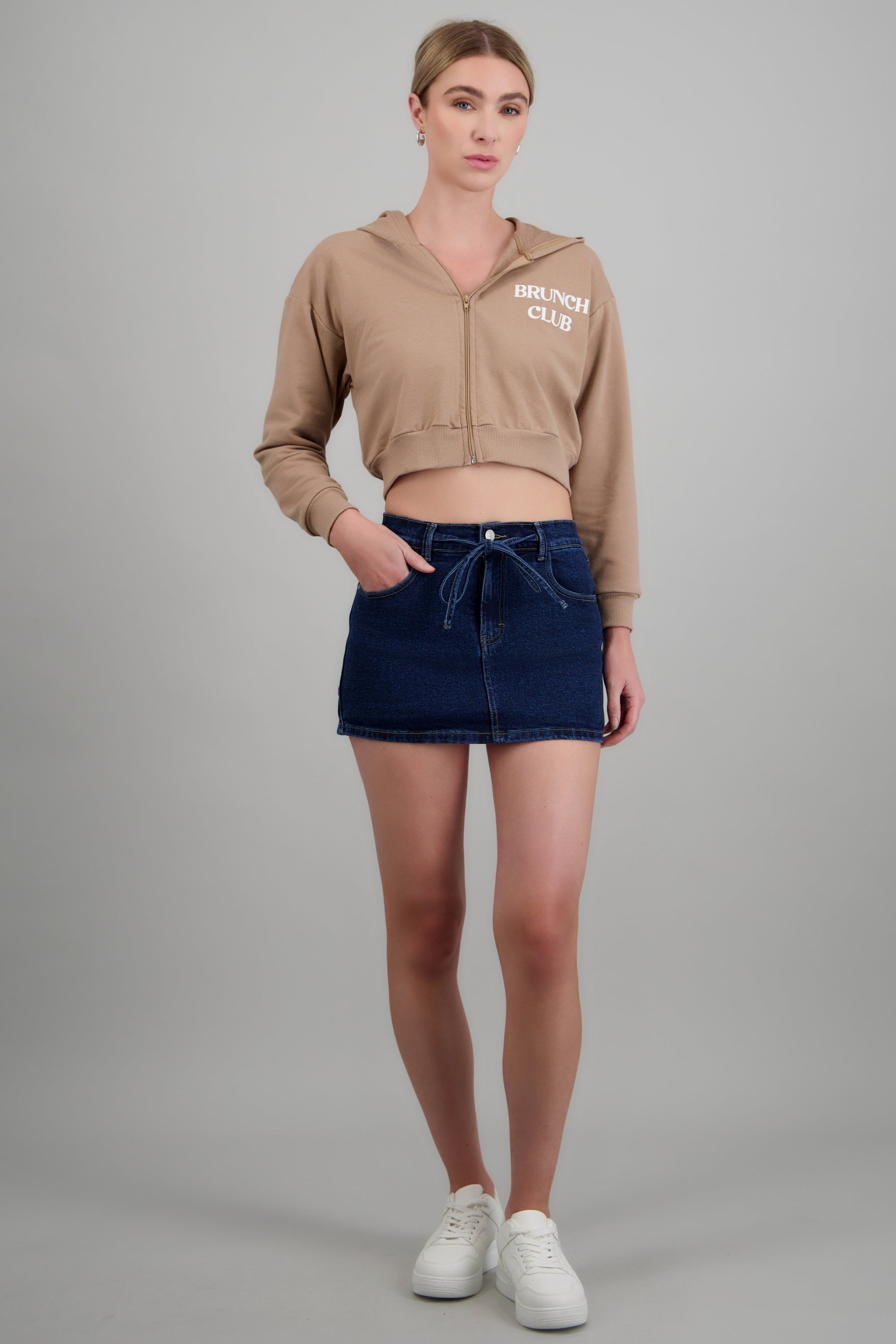 Sudadera Brunch Club KHAKI