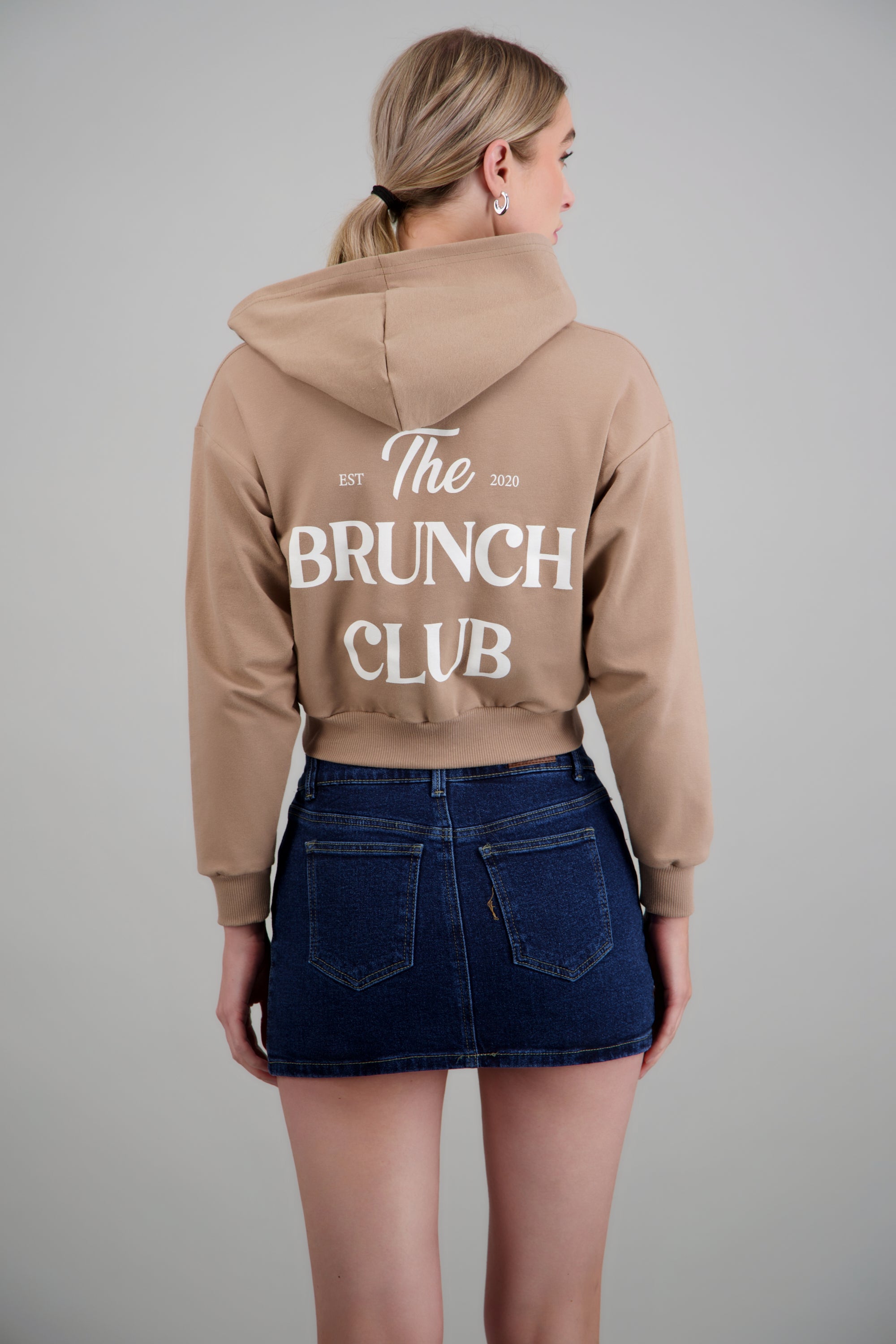 Sudadera Brunch Club KHAKI