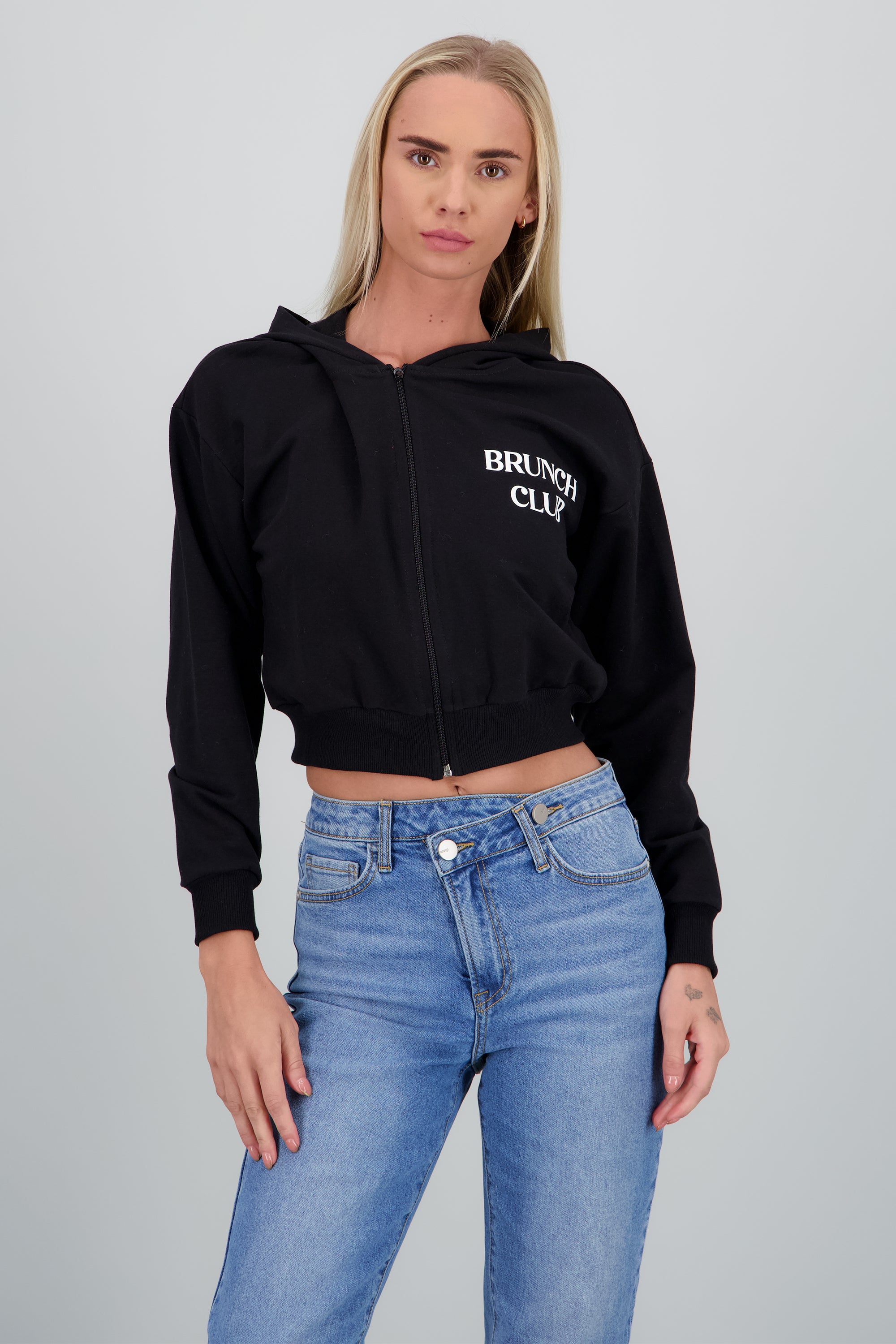 Sudadera Brunch Club NEGRO