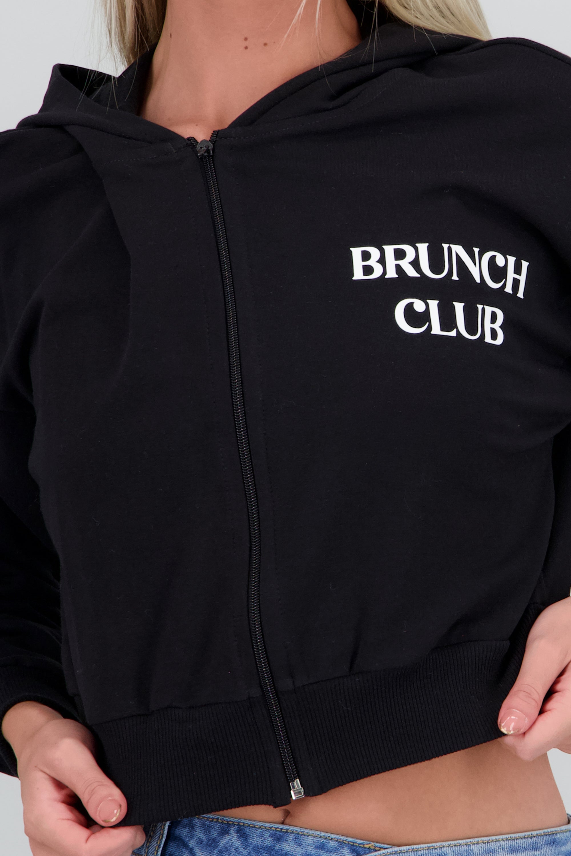 Sudadera Brunch Club NEGRO