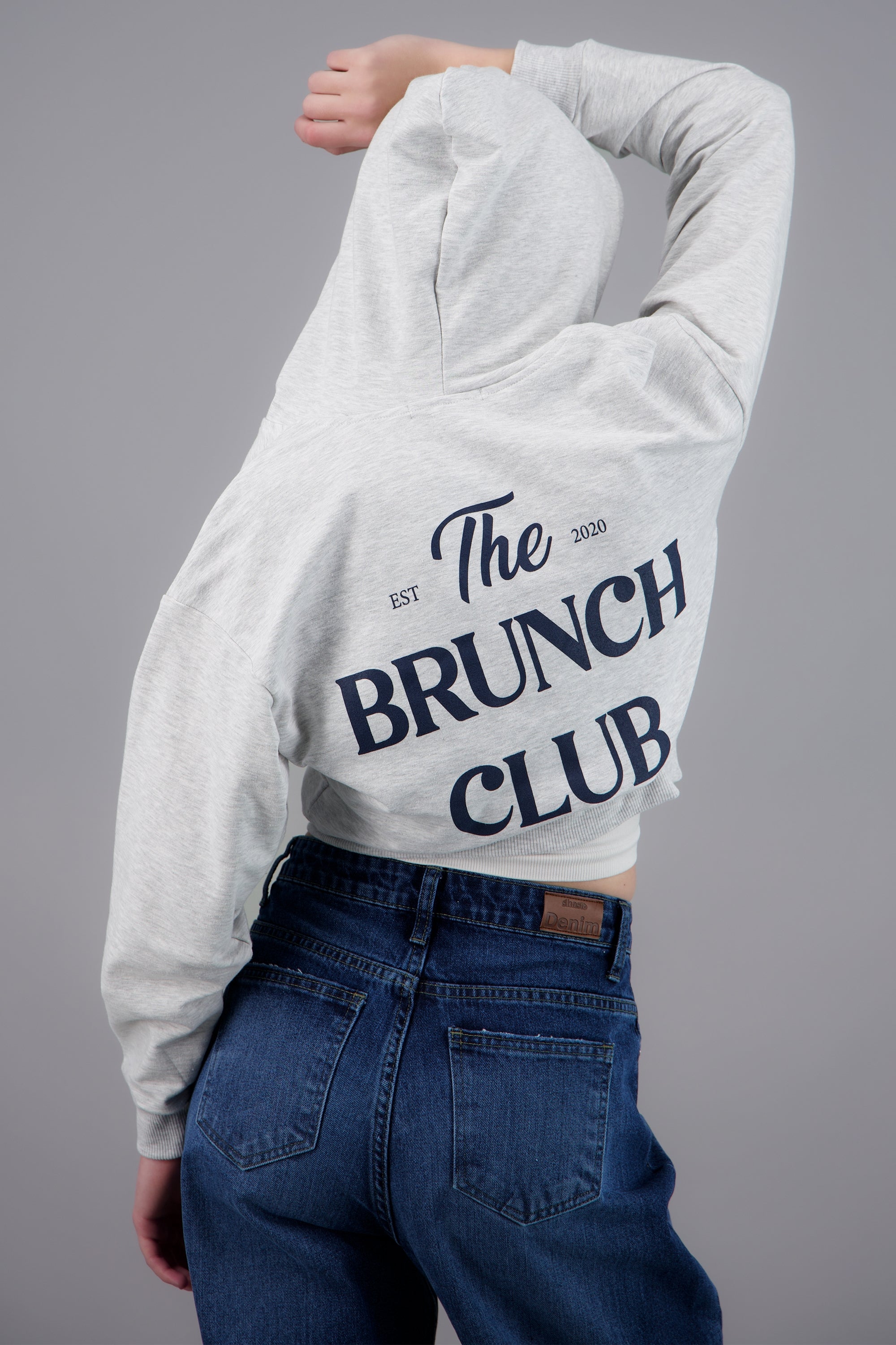 Sudadera Brunch Club GRIS