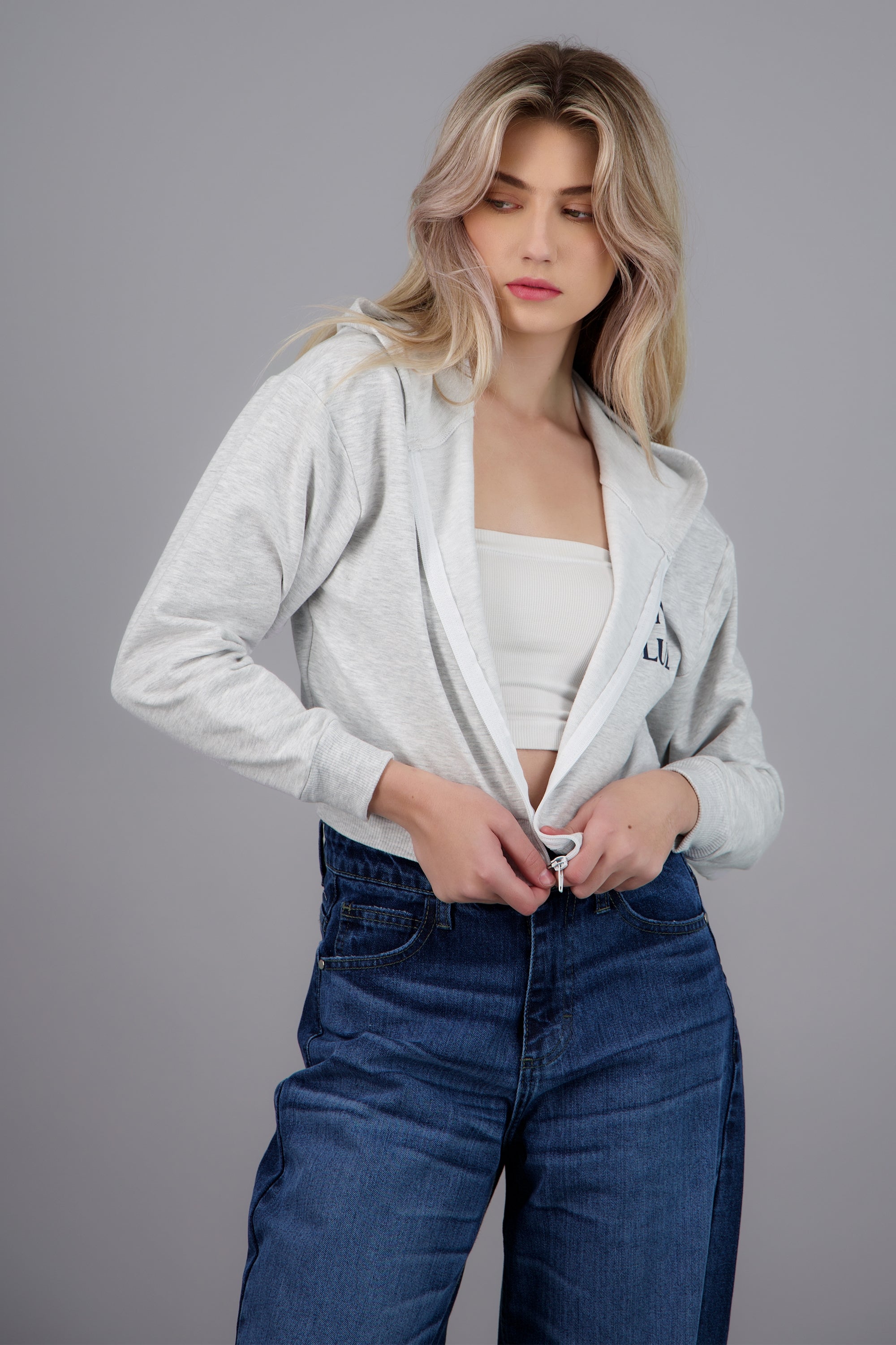 Sudadera Brunch Club GRIS