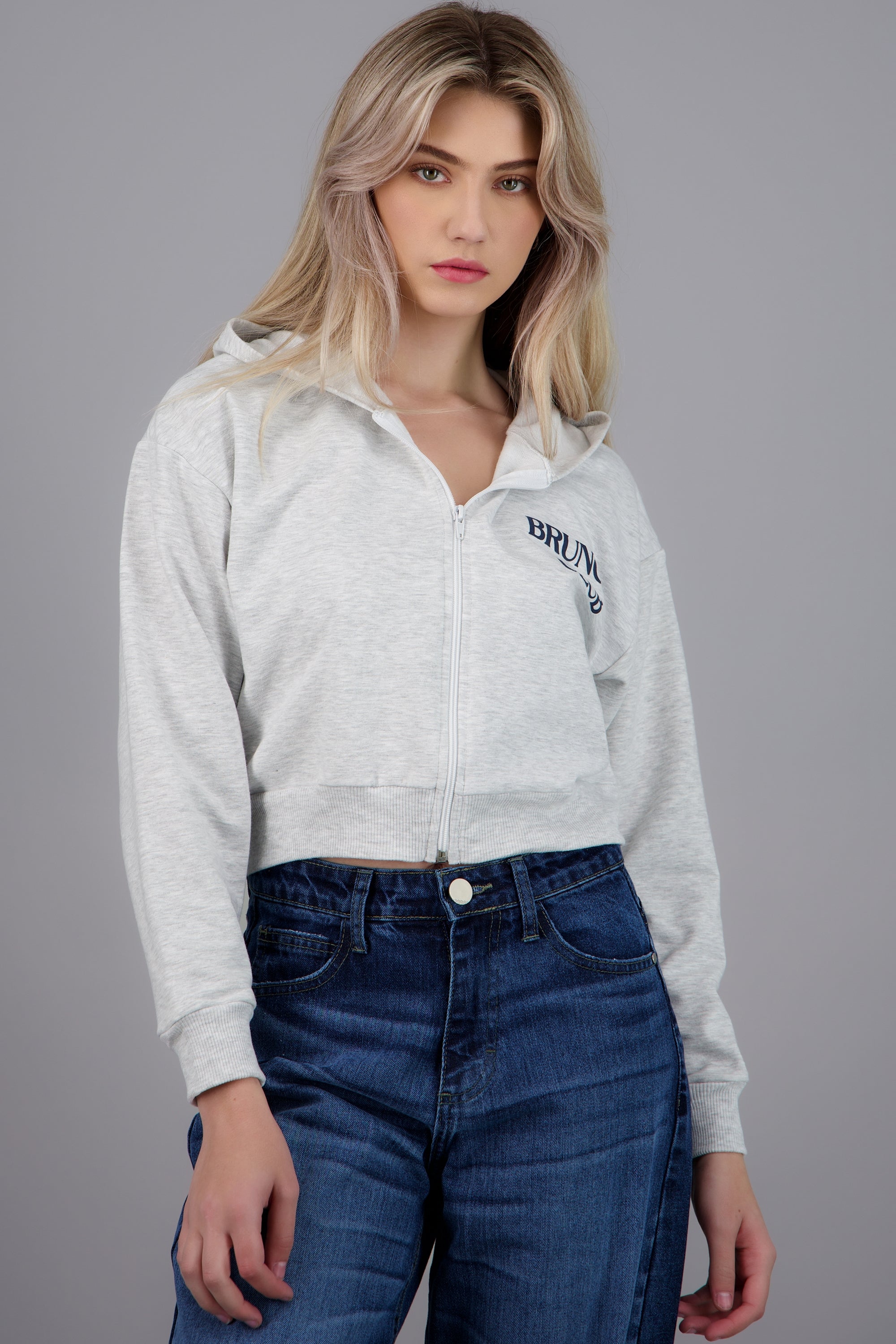 Sudadera Brunch Club GRIS