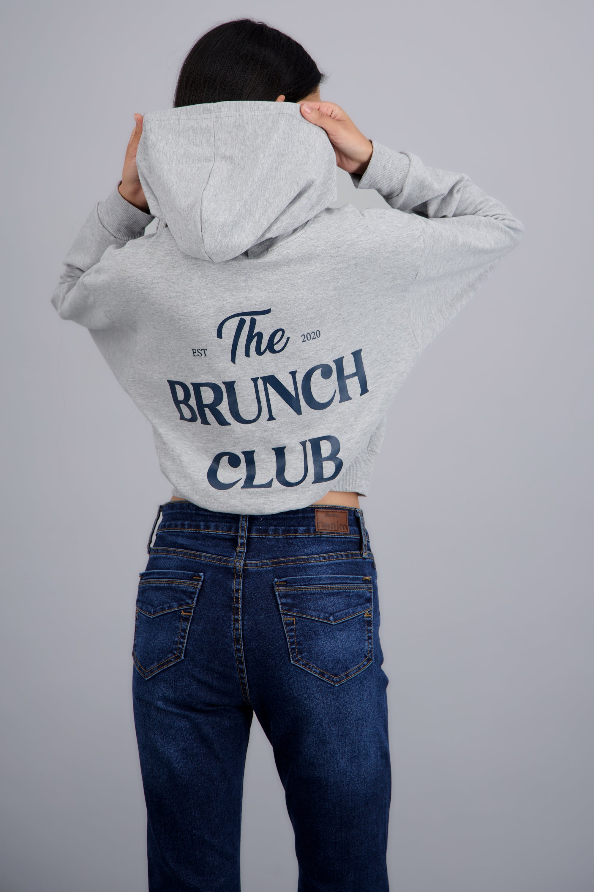Sudadera Brunch Club GRIS CLARO