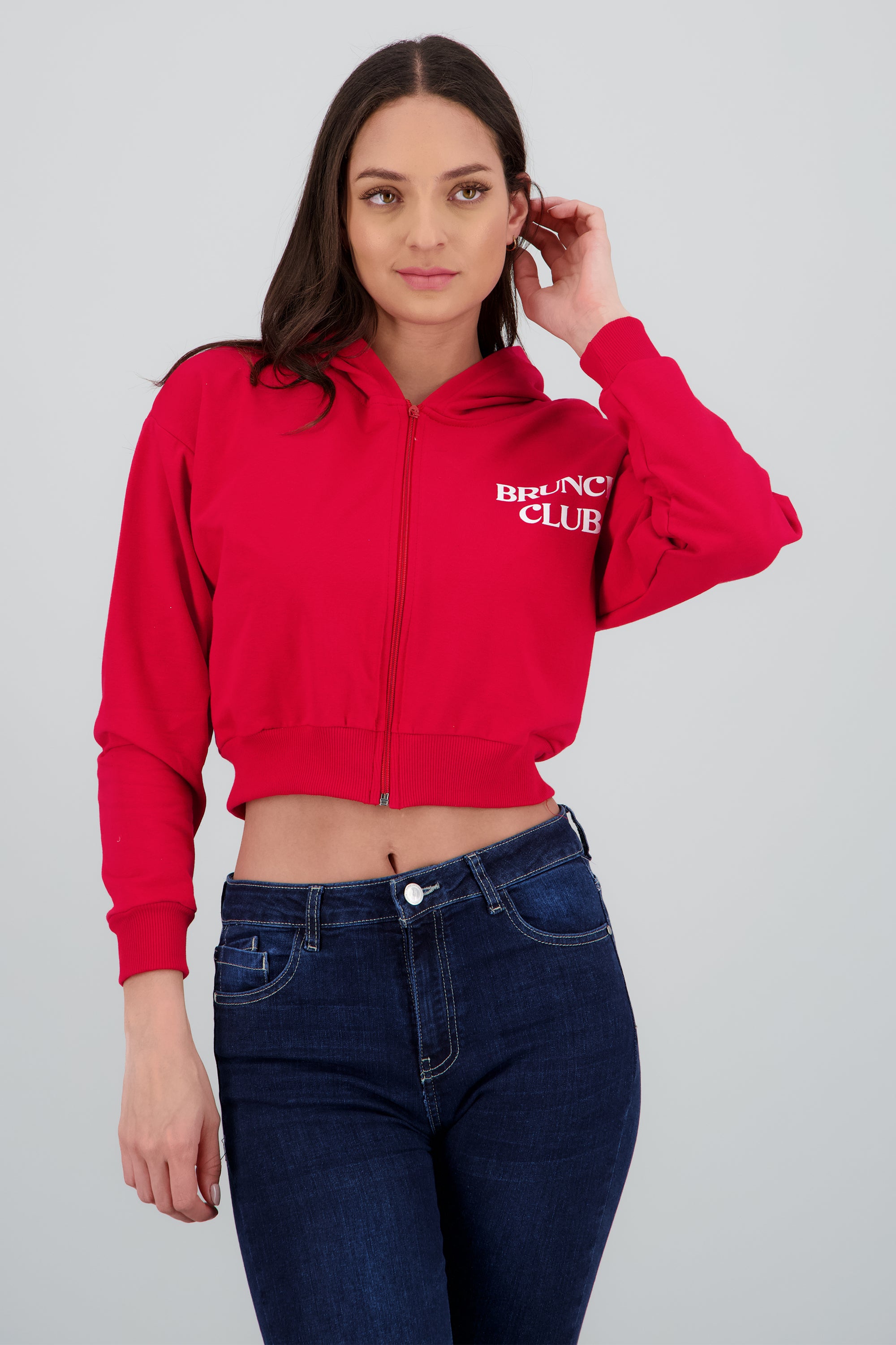 Sudadera Brunch Club ROJO