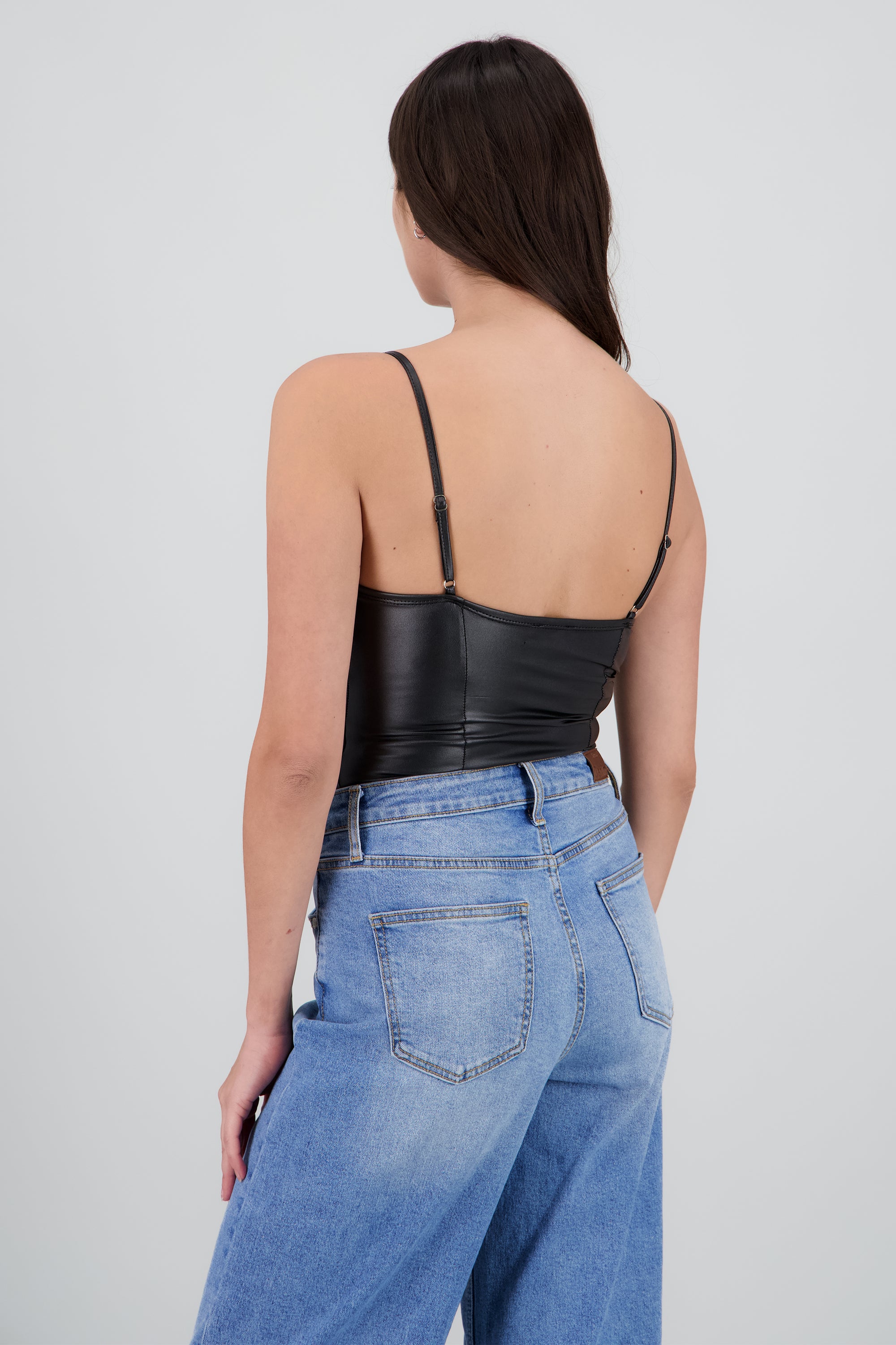 Bodysuit plisado copas NEGRO