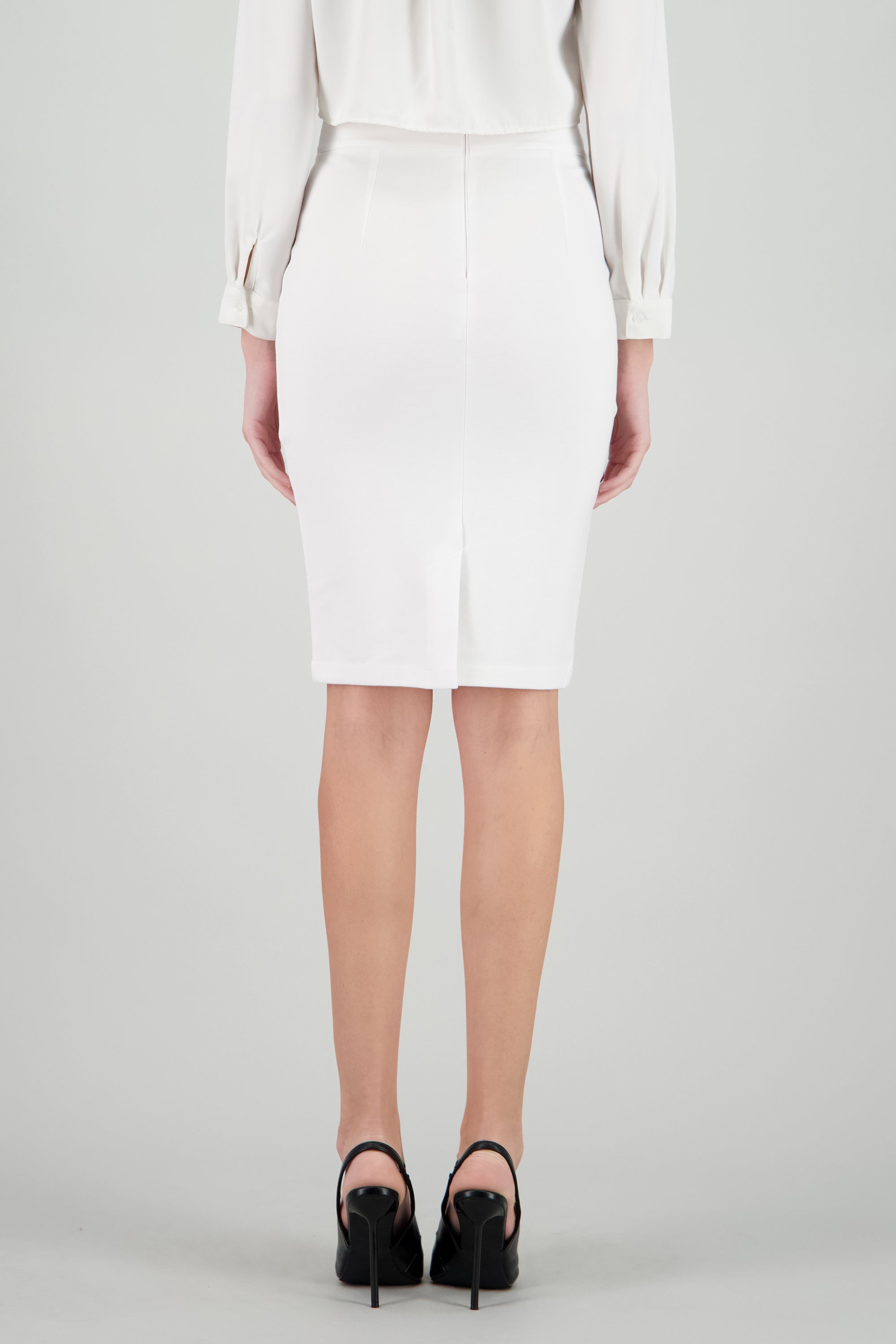 Falda lapiz midi BLANCO