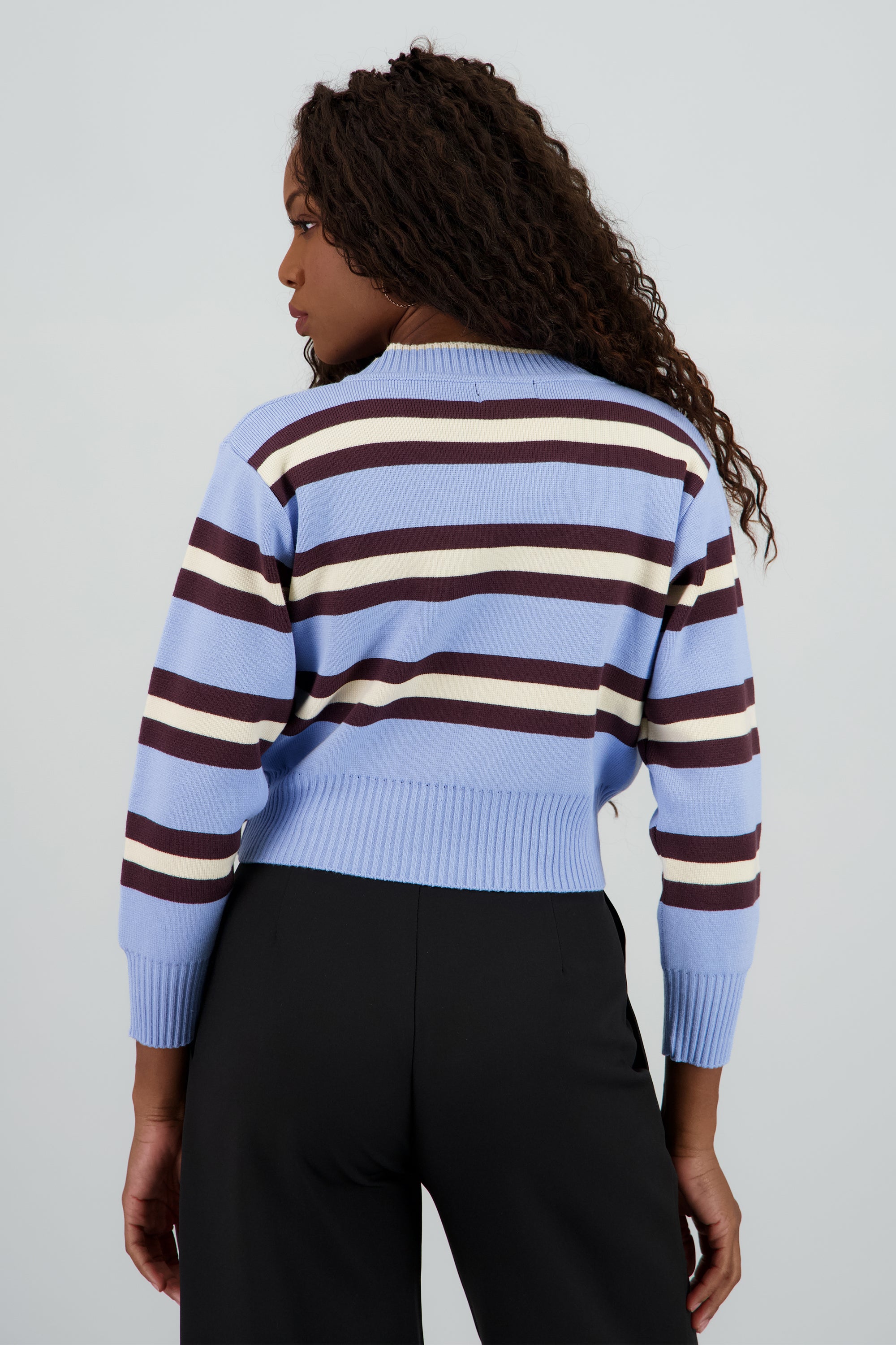 Sueter detalle rayas AZUL COMBO