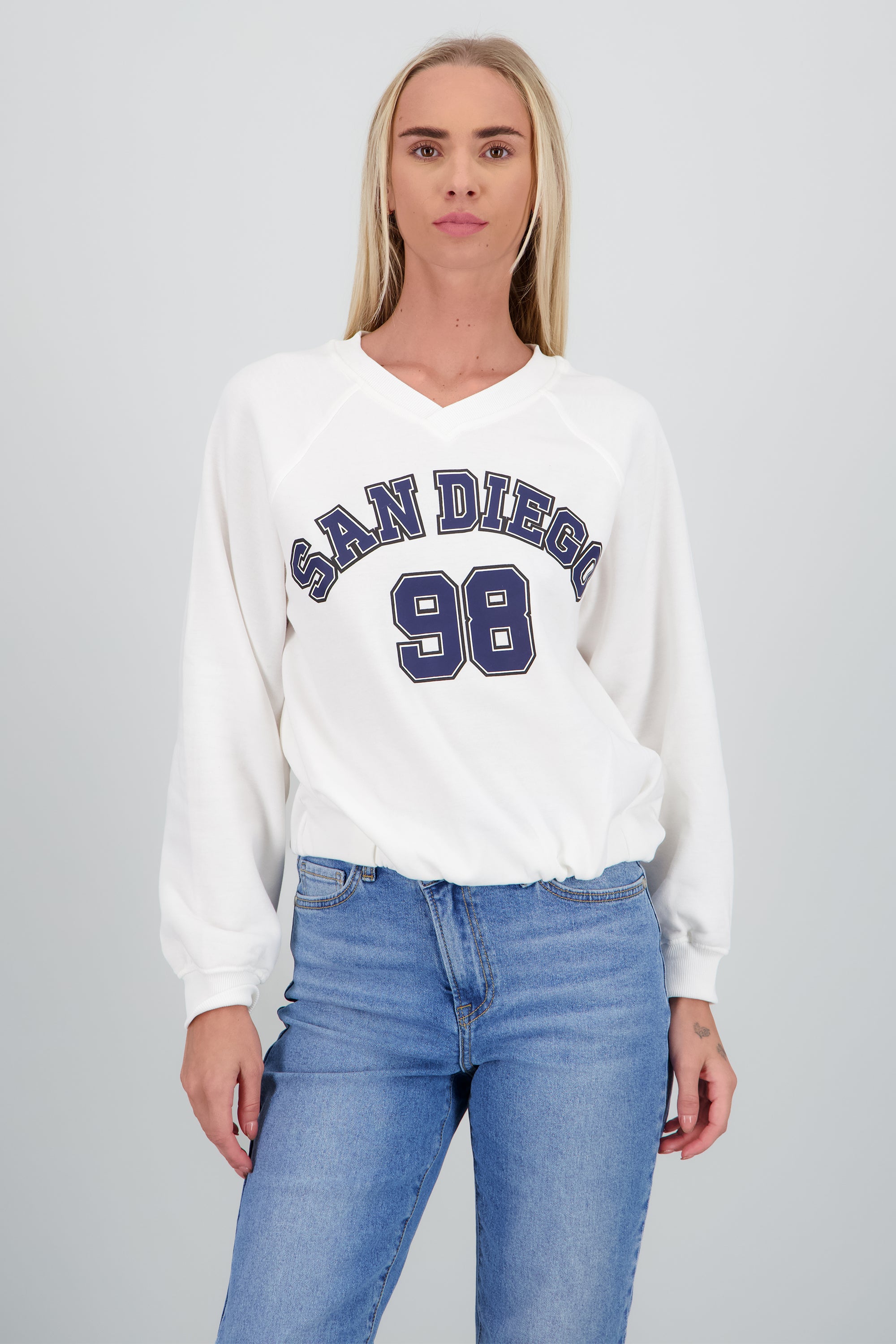 Sudadera tipo jersey San Diego BLANCO