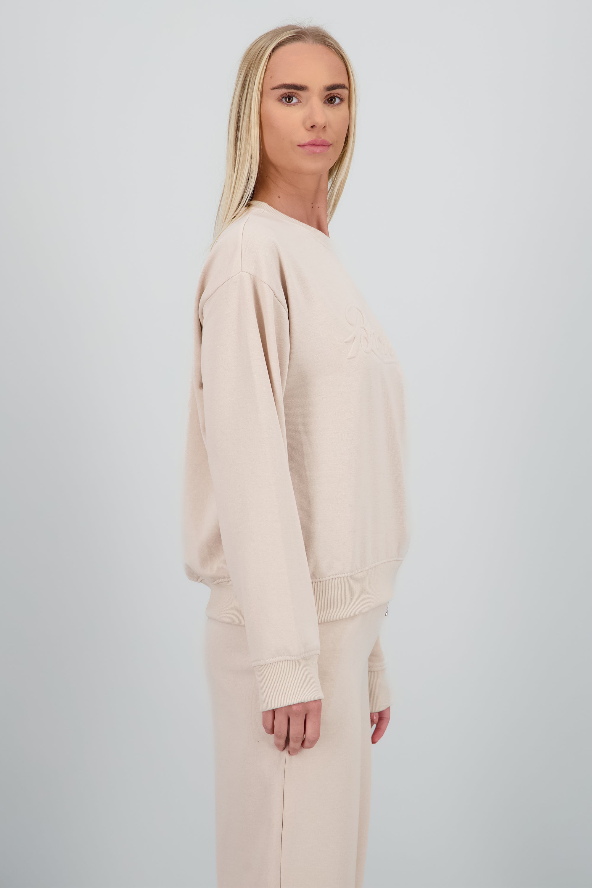 Sudadera letras volumen BEIGE