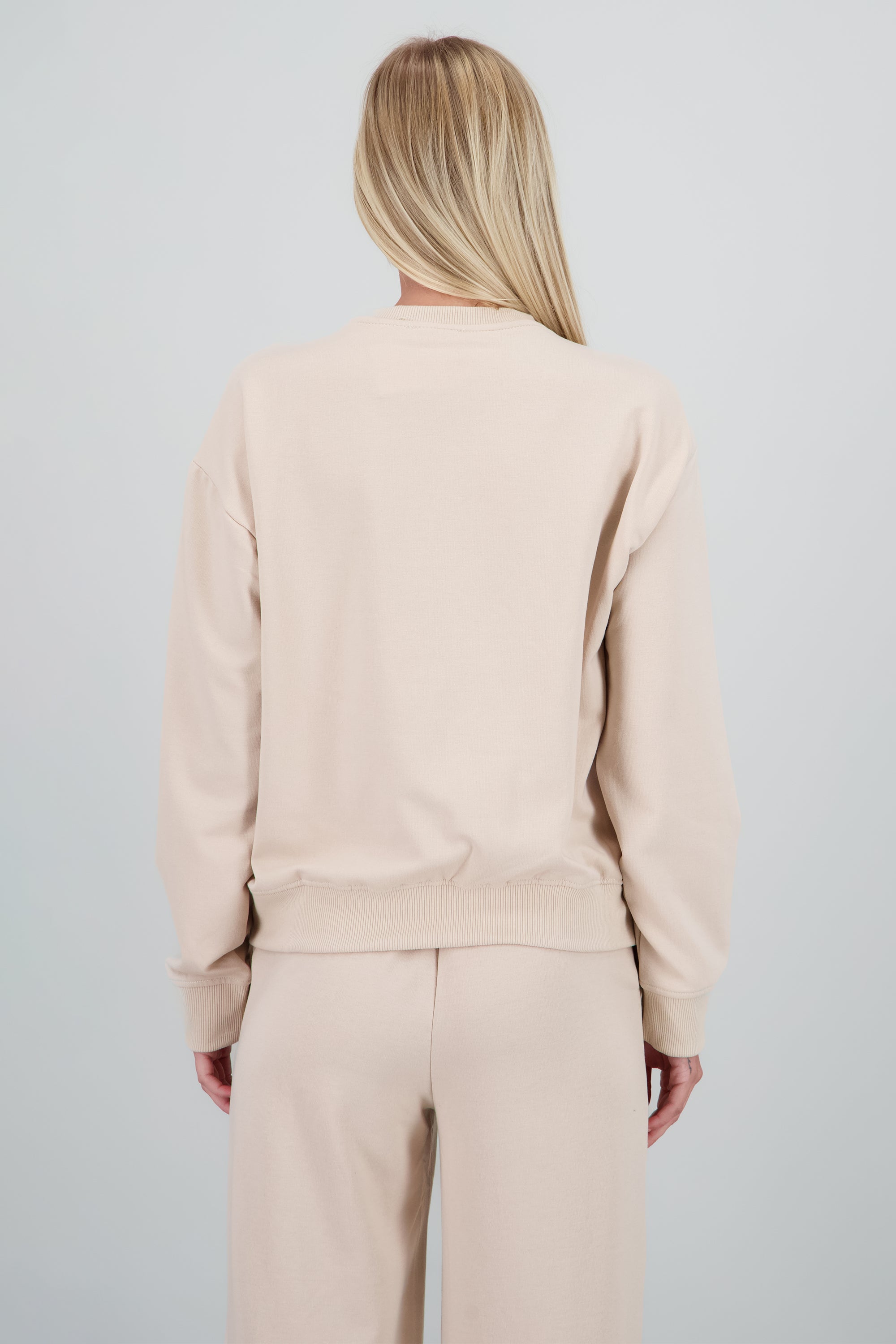 Sudadera letras volumen BEIGE